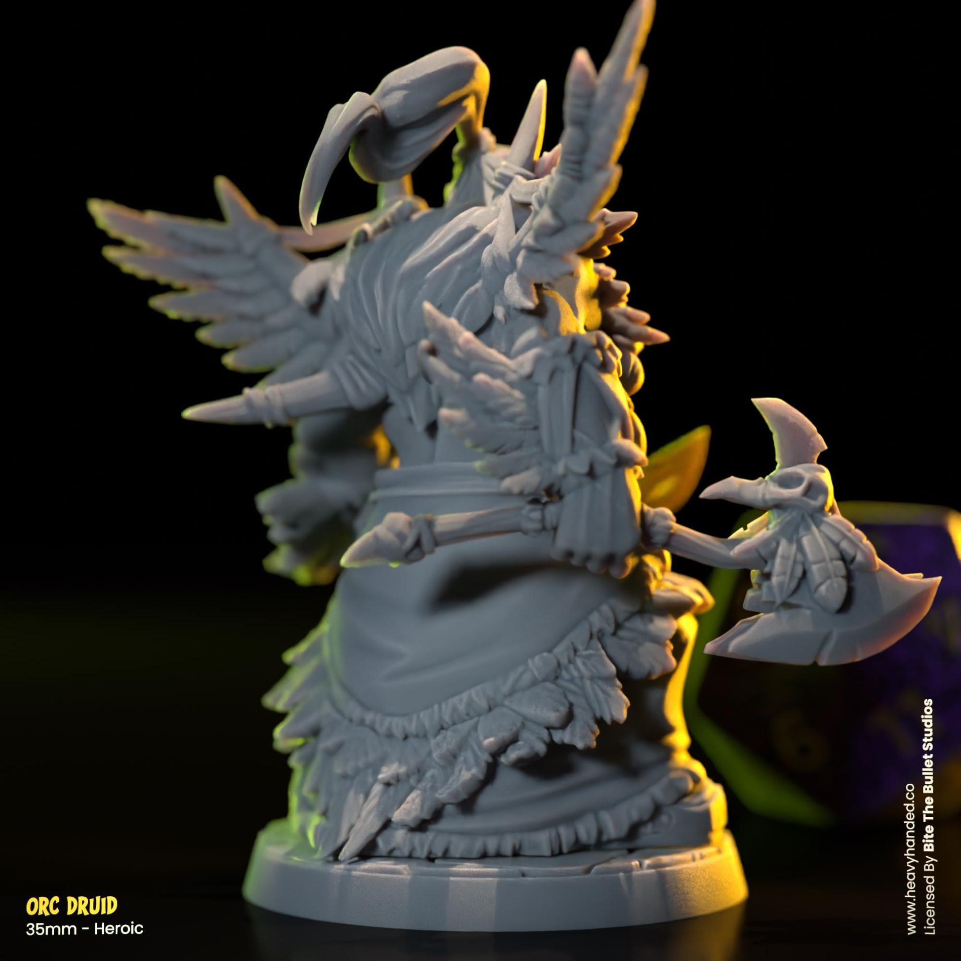 Orc Druid | Bite the Bullet | Orcs | Tabletop RPG and D&D Fantasy Miniature