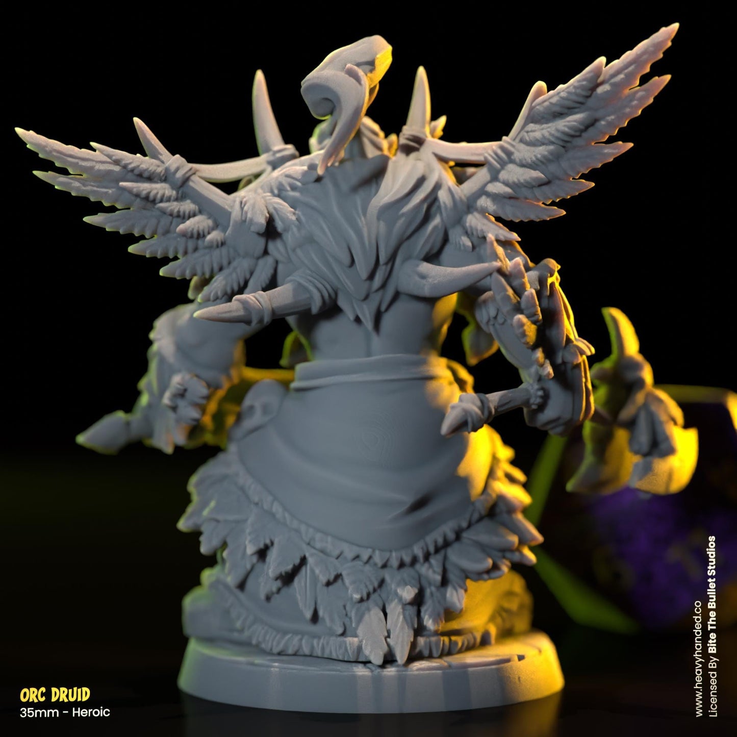 Orc Druid | Bite the Bullet | Orcs | Tabletop RPG and D&D Fantasy Miniature