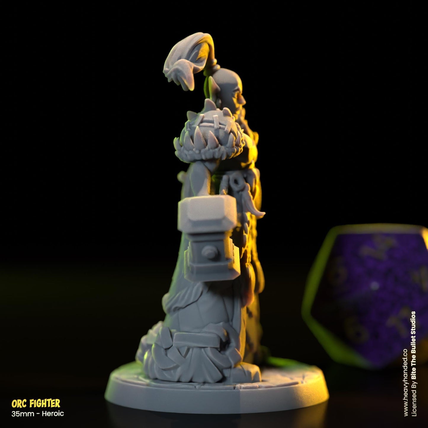 Orc Fighter | Bite the Bullet | Orcs | Tabletop RPG and D&D Fantasy Miniature