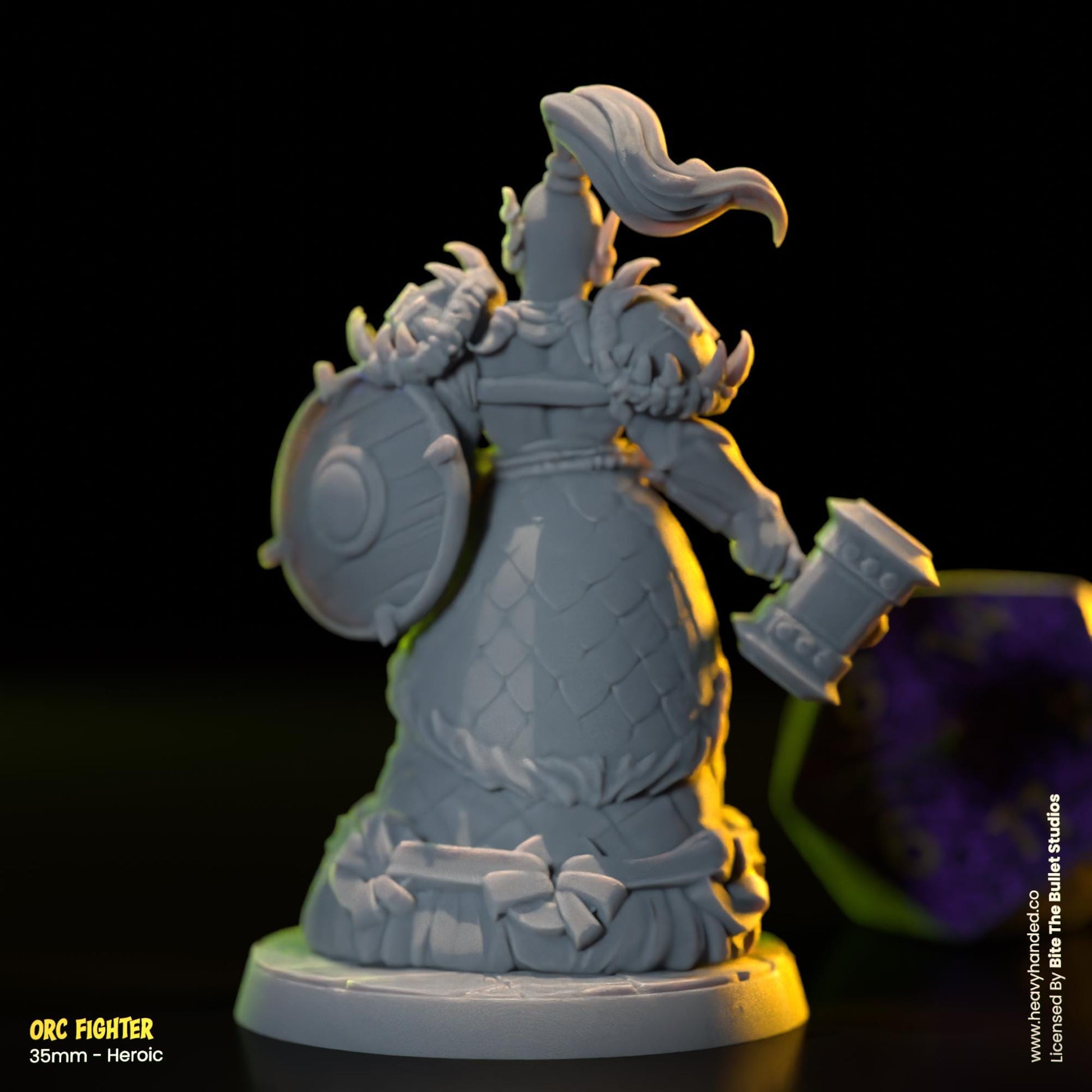Orc Fighter | Bite the Bullet | Orcs | Tabletop RPG and D&D Fantasy Miniature