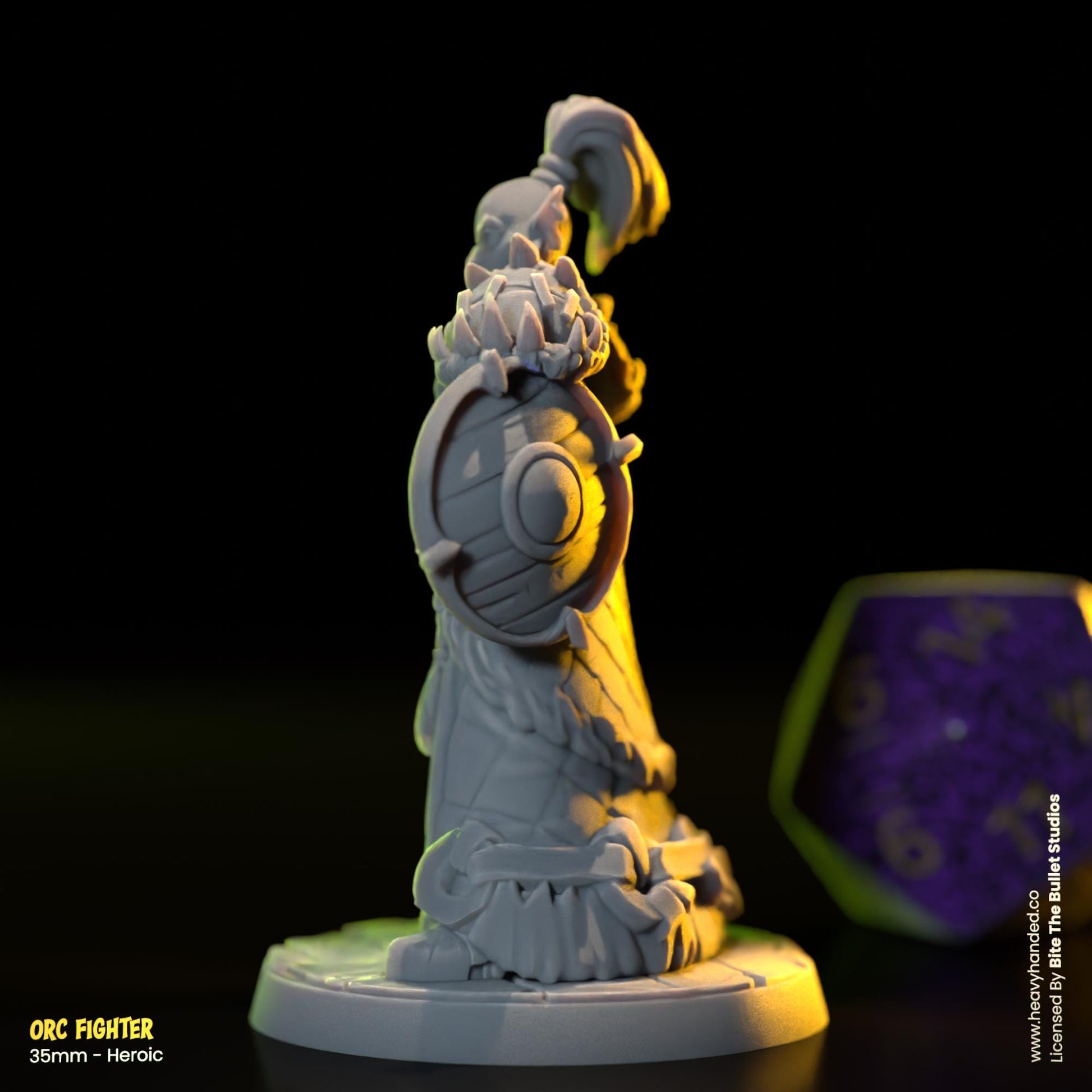 Orc Fighter | Bite the Bullet | Orcs | Tabletop RPG and D&D Fantasy Miniature