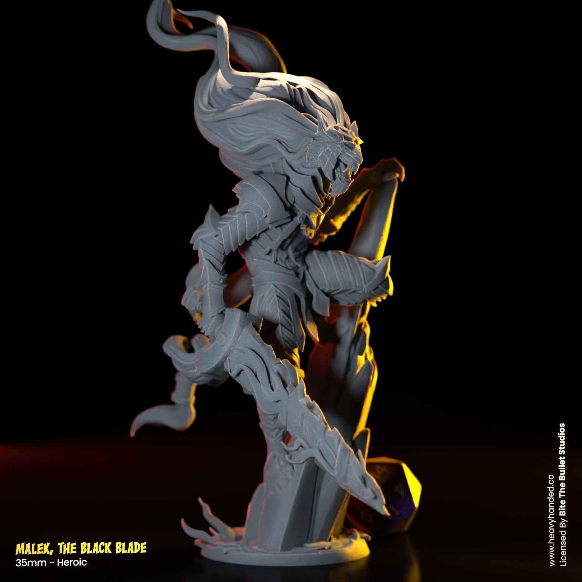 Malek, The Black Blade | Elden Ring Miniature | TTRPG and D&D Fantasy Model