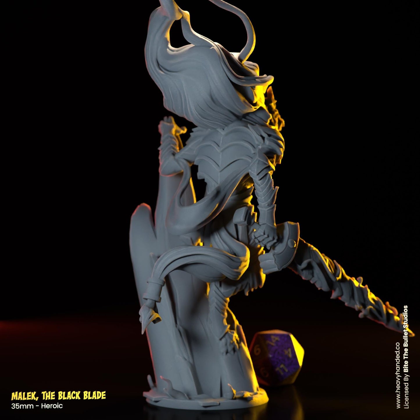Malek, The Black Blade | Elden Ring Miniature | TTRPG and D&D Fantasy Model