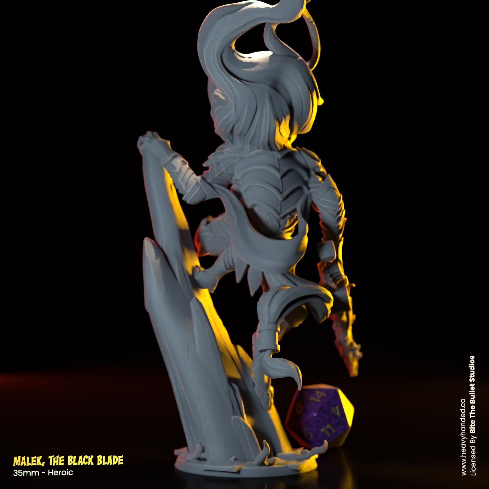 Malek, The Black Blade | Elden Ring Miniature | TTRPG and D&D Fantasy Model