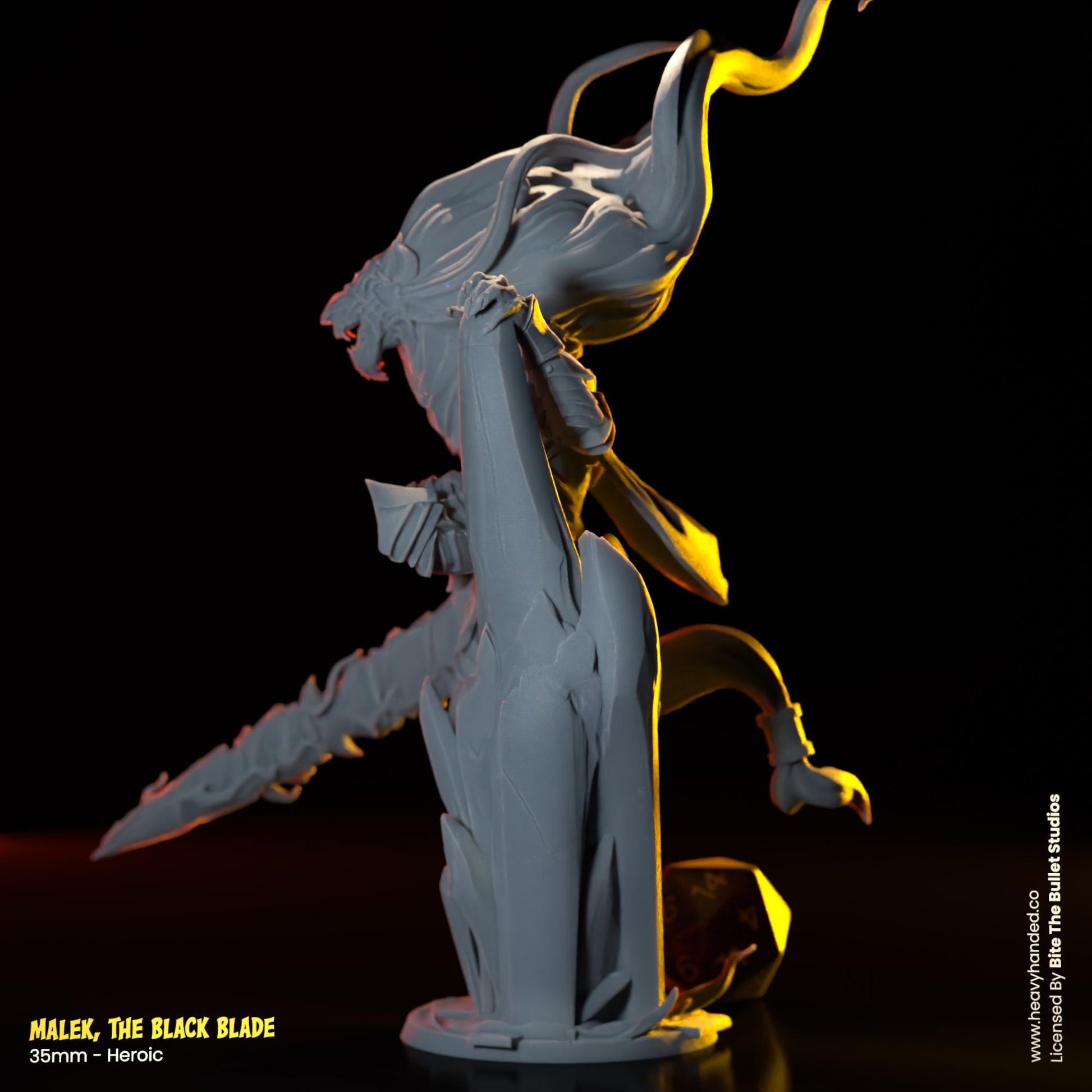 Malek, The Black Blade | Elden Ring Miniature | TTRPG and D&D Fantasy Model
