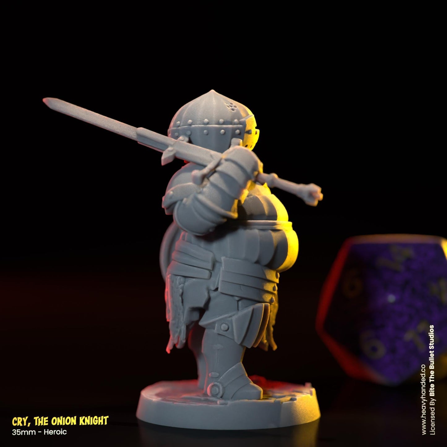 Cry, The Onion Knight | Bullet Souls Pt. 2 | Bite the Bullet | Fantasy Miniature | Dark Souls | Siegmeyer of Catarina | D&D | RPG Model