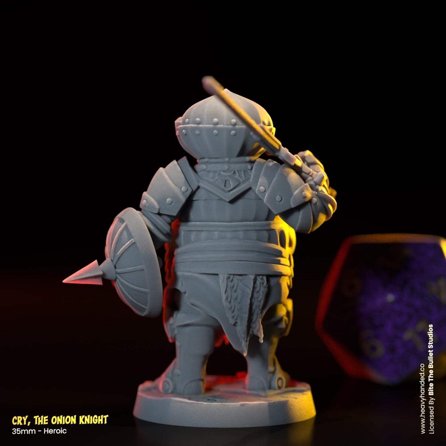 Cry, The Onion Knight | Bullet Souls Pt. 2 | Bite the Bullet | Fantasy Miniature | Dark Souls | Siegmeyer of Catarina | D&D | RPG Model
