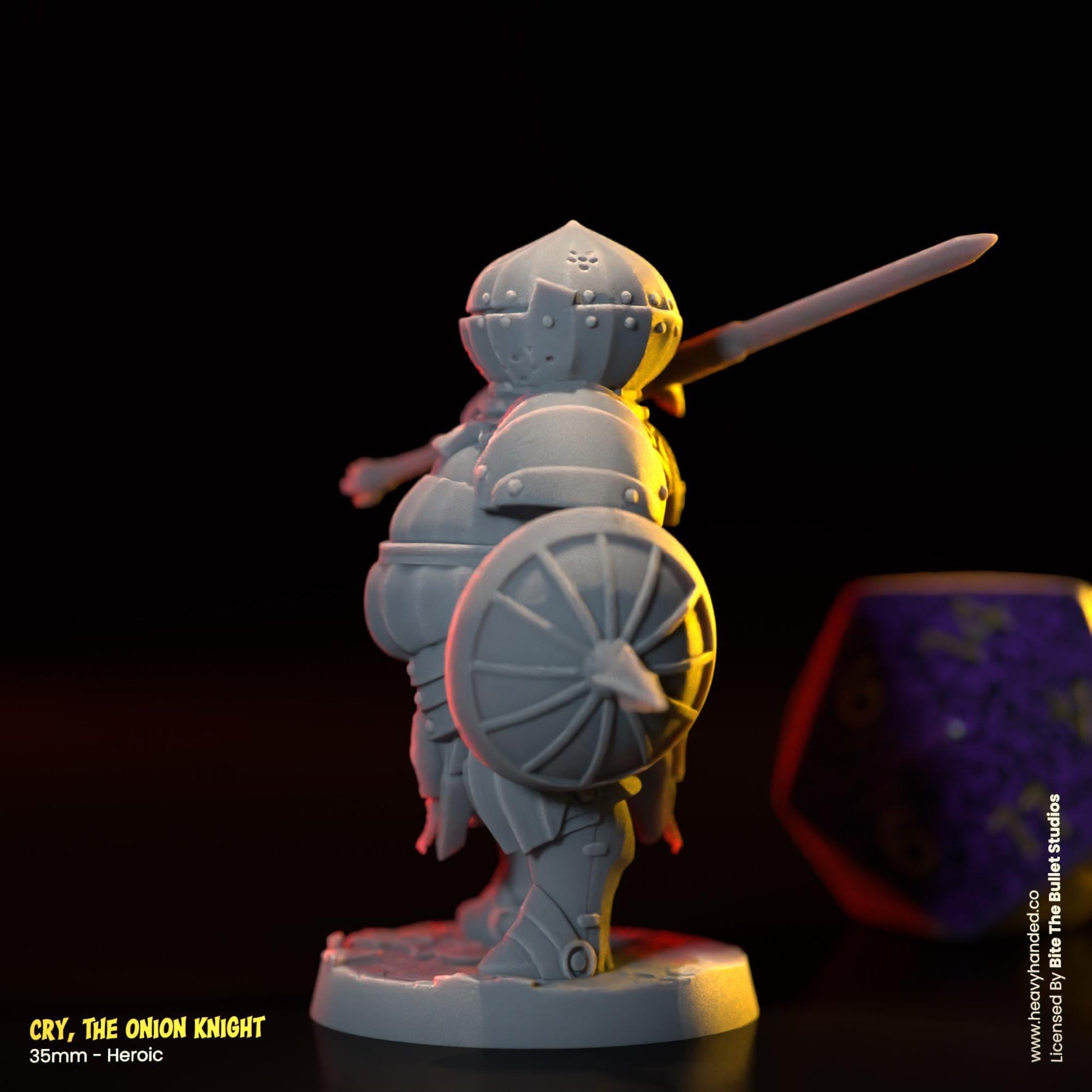 Cry, The Onion Knight | Bullet Souls Pt. 2 | Bite the Bullet | Fantasy Miniature | Dark Souls | Siegmeyer of Catarina | D&D | RPG Model