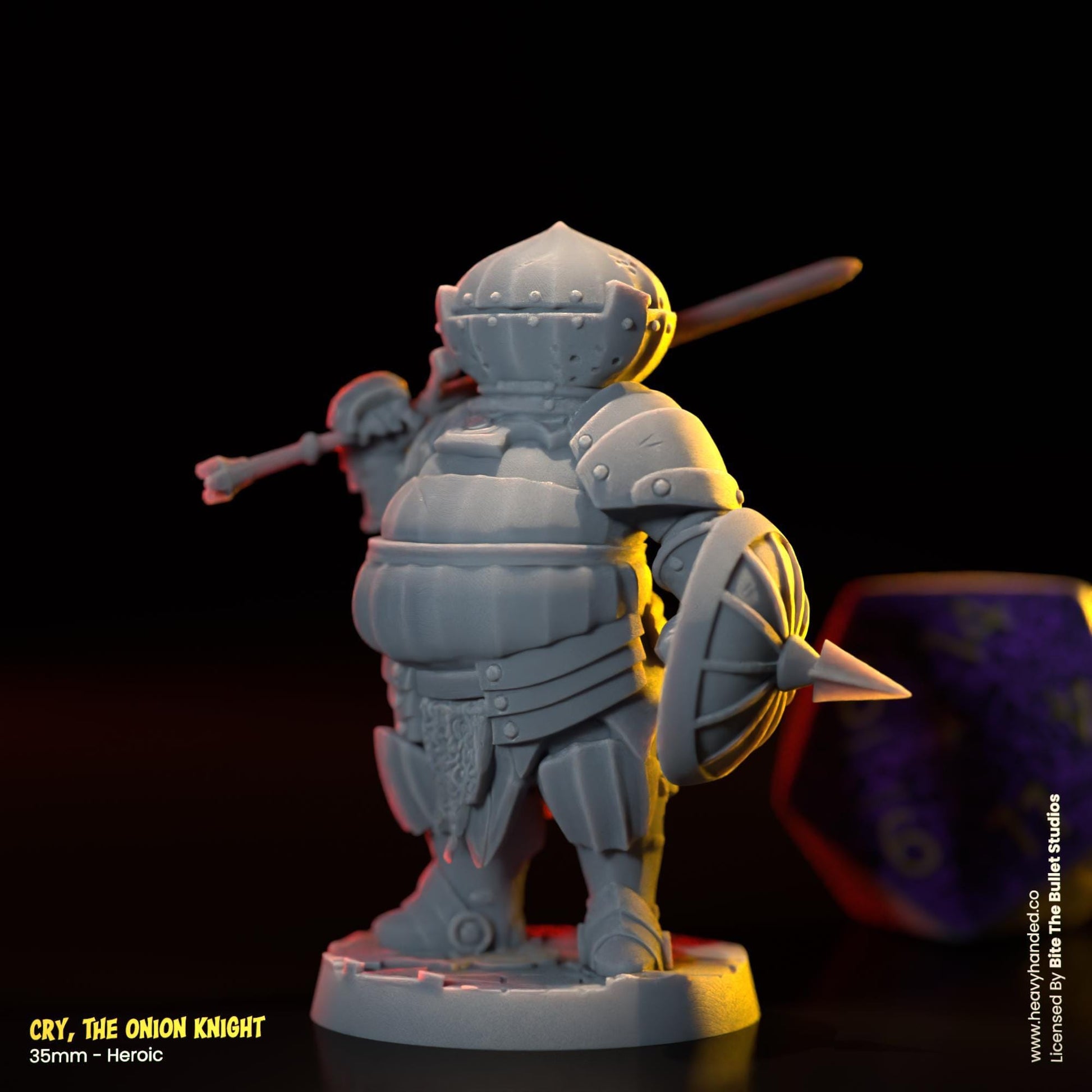 Cry, The Onion Knight | Bullet Souls Pt. 2 | Bite the Bullet | Fantasy Miniature | Dark Souls | Siegmeyer of Catarina | D&D | RPG Model