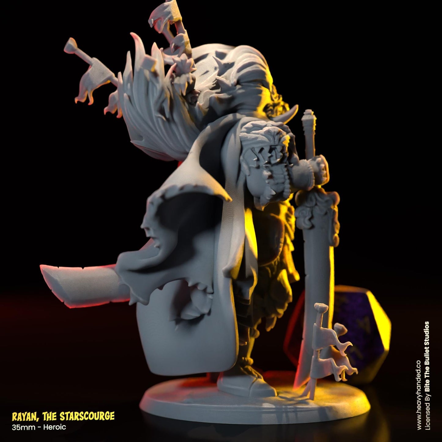 Rayan, The Starscourge | Bullet Souls Pt. 2 | Bite the Bullet | Radahn, the Starscourge | Fantasy Miniature | Elden Ring | D&D | RPG Model