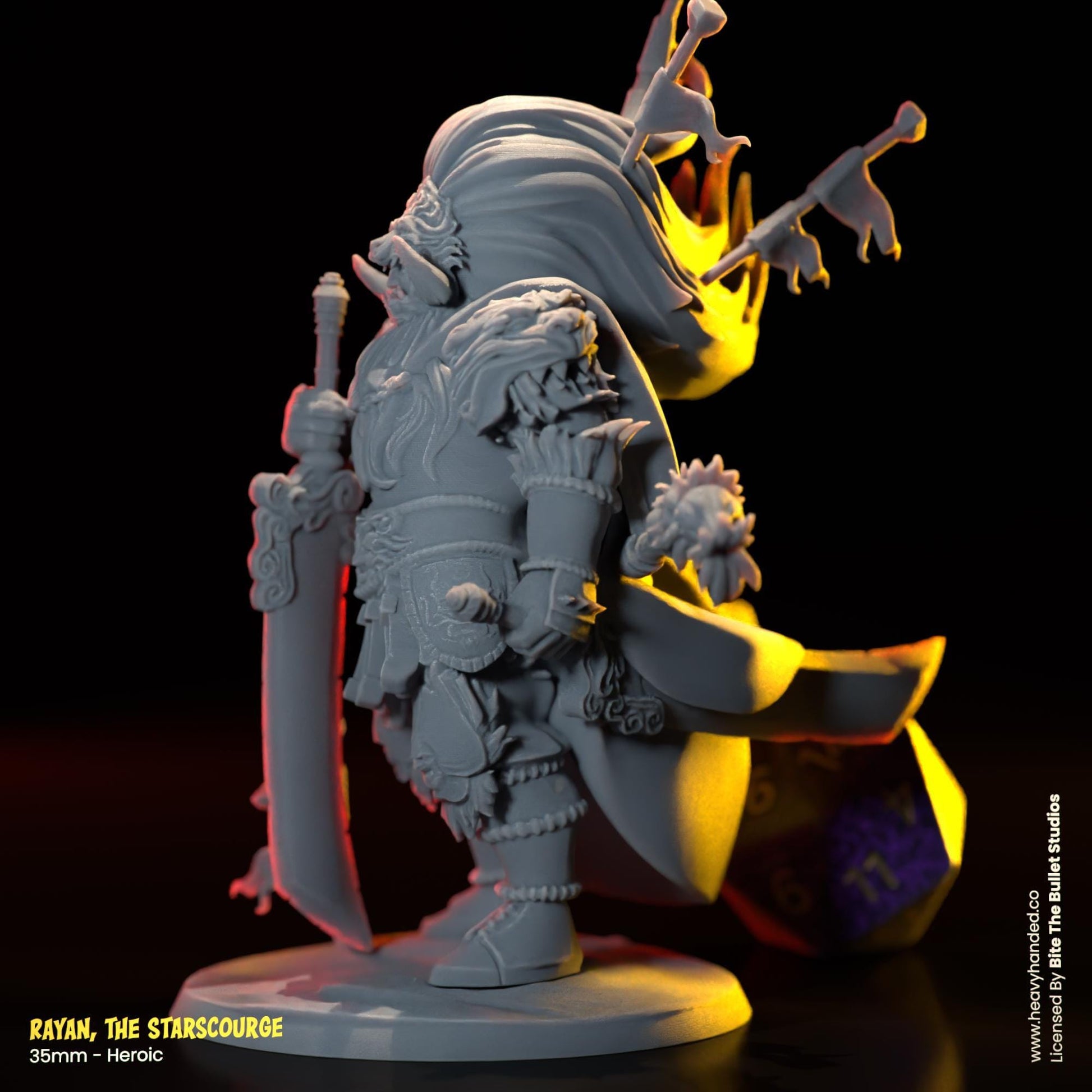 Rayan, The Starscourge | Bullet Souls Pt. 2 | Bite the Bullet | Radahn, the Starscourge | Fantasy Miniature | Elden Ring | D&D | RPG Model