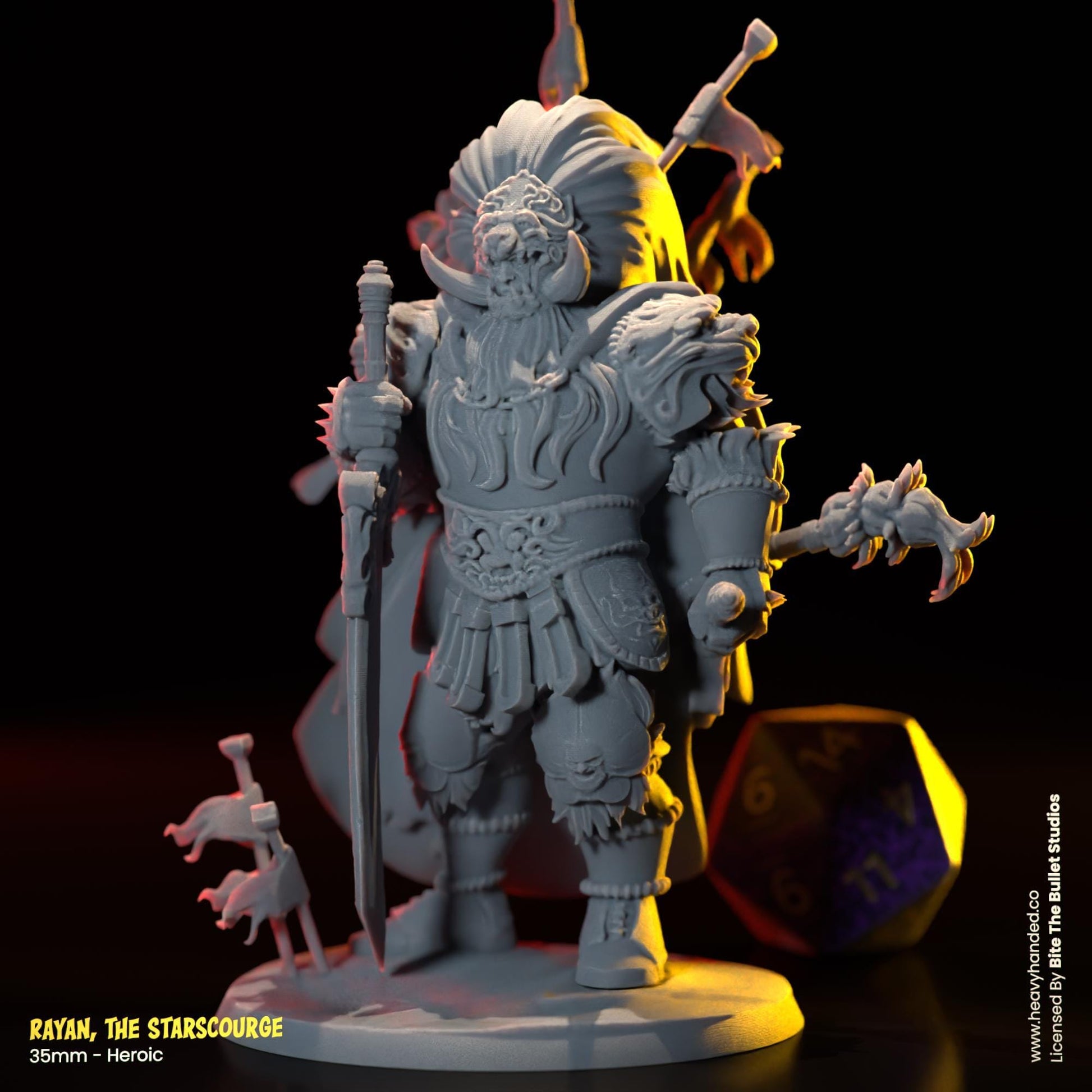 Rayan, The Starscourge | Bullet Souls Pt. 2 | Bite the Bullet | Radahn, the Starscourge | Fantasy Miniature | Elden Ring | D&D | RPG Model