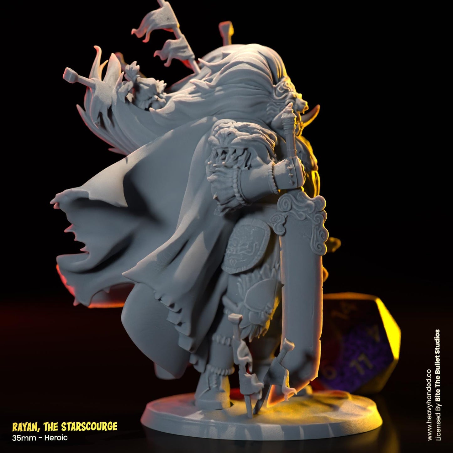 Rayan, The Starscourge | Bullet Souls Pt. 2 | Bite the Bullet | Radahn, the Starscourge | Fantasy Miniature | Elden Ring | D&D | RPG Model
