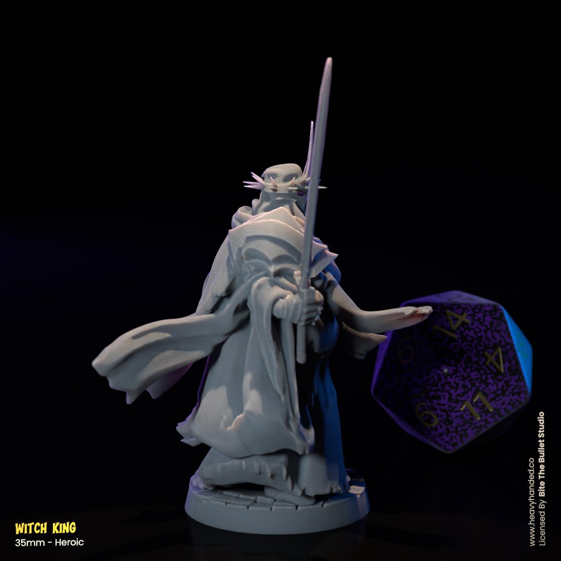 Witch King Miniature | Dungeons and Dragons Mini RPG Tabletop Miniature DnD Painting Pathfinder 5e DnD | BtB