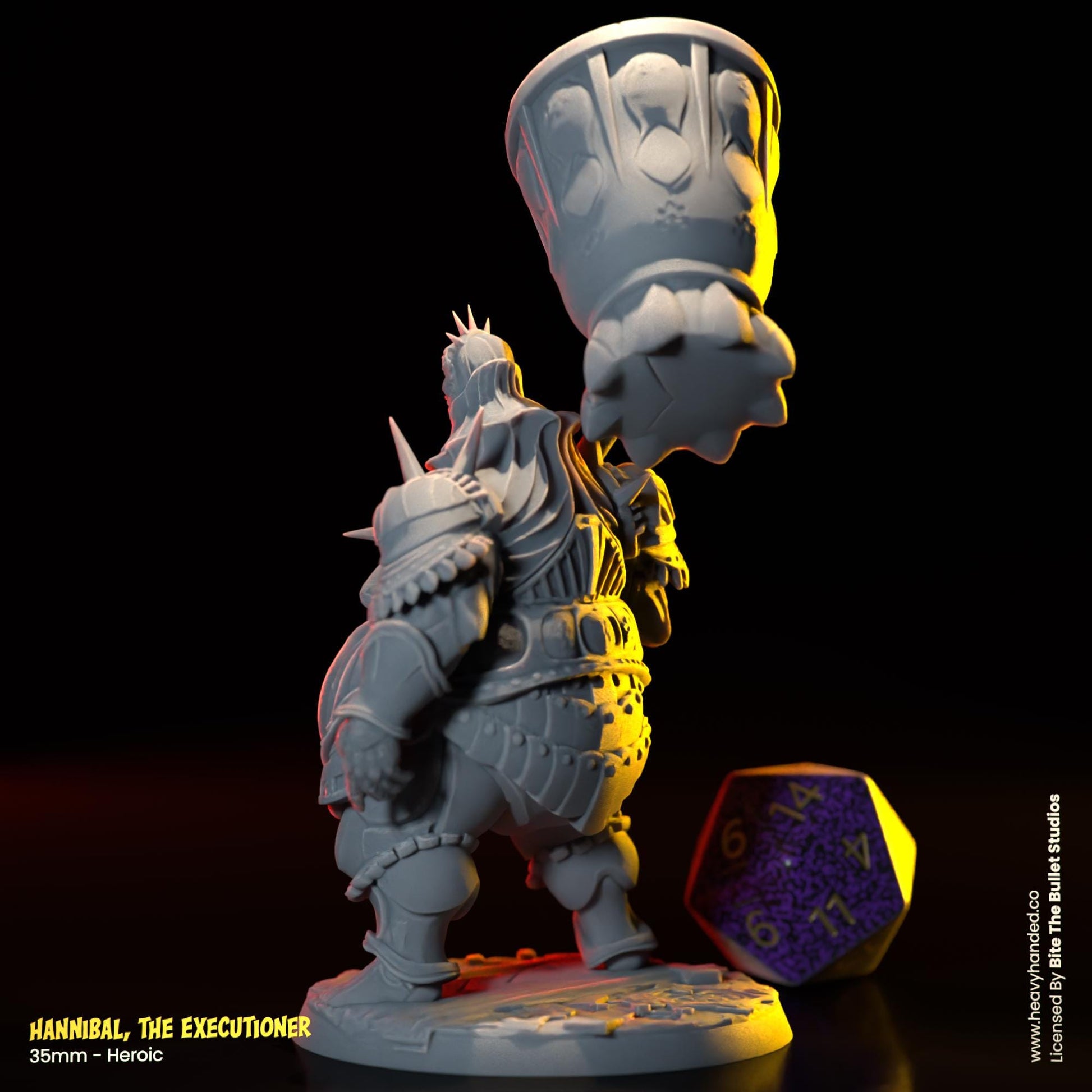 Hannibal, The Executioner | Bullet Souls Pt. 2 | Bite the Bullet | Fantasy Miniature | Executioner Smough | D&D | TTRPG | RPG Model