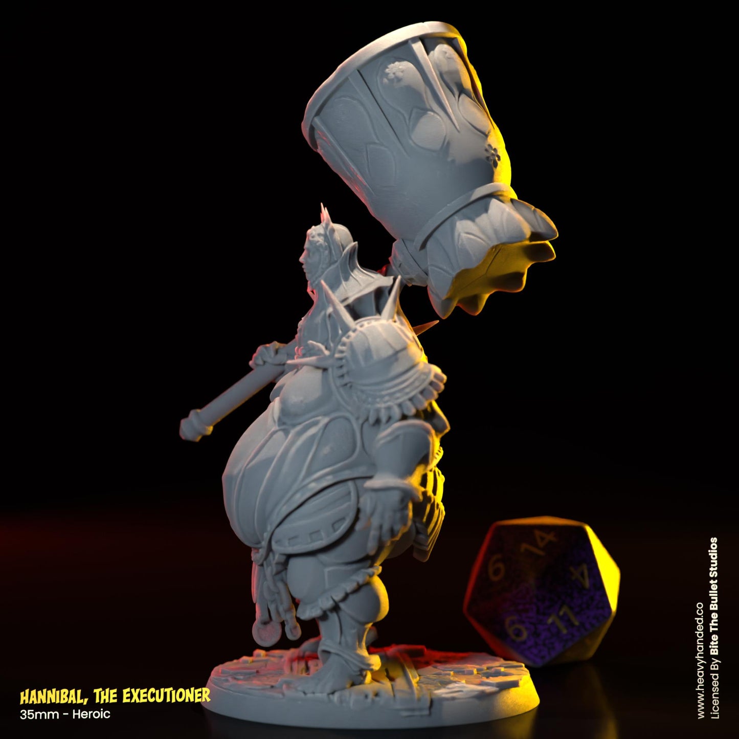 Hannibal, The Executioner | Bullet Souls Pt. 2 | Bite the Bullet | Fantasy Miniature | Executioner Smough | D&D | TTRPG | RPG Model