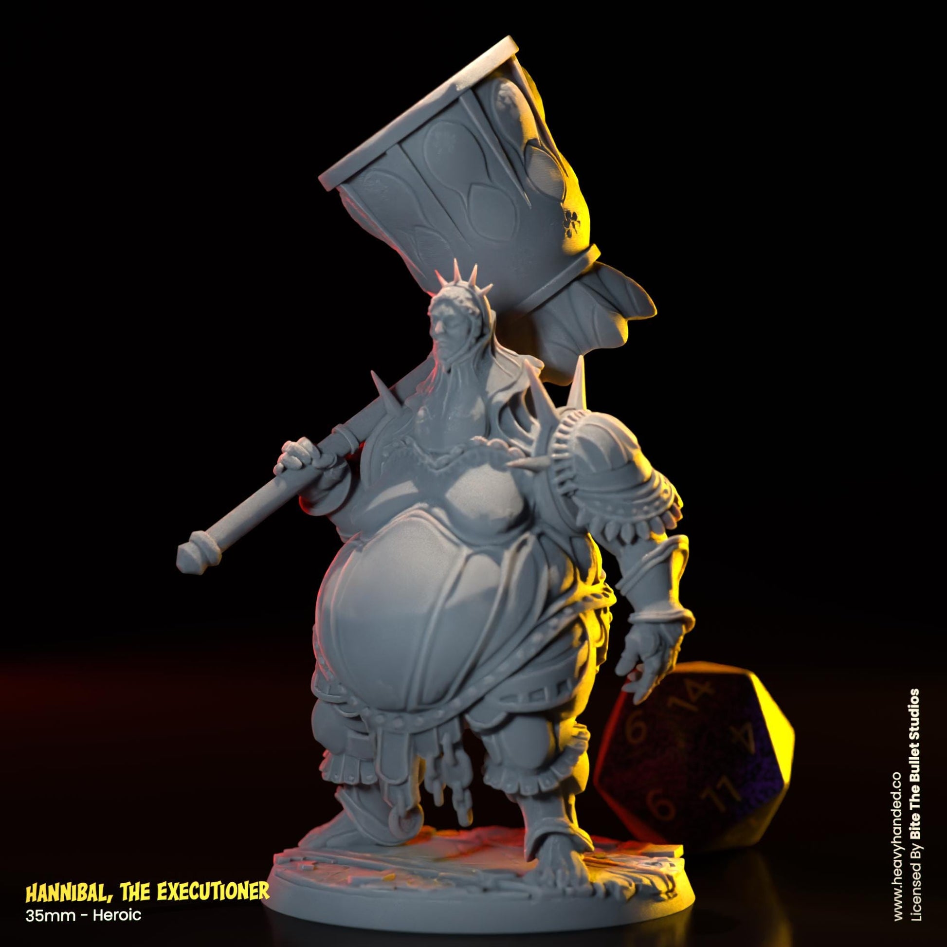 Hannibal, The Executioner | Bullet Souls Pt. 2 | Bite the Bullet | Fantasy Miniature | Executioner Smough | D&D | TTRPG | RPG Model