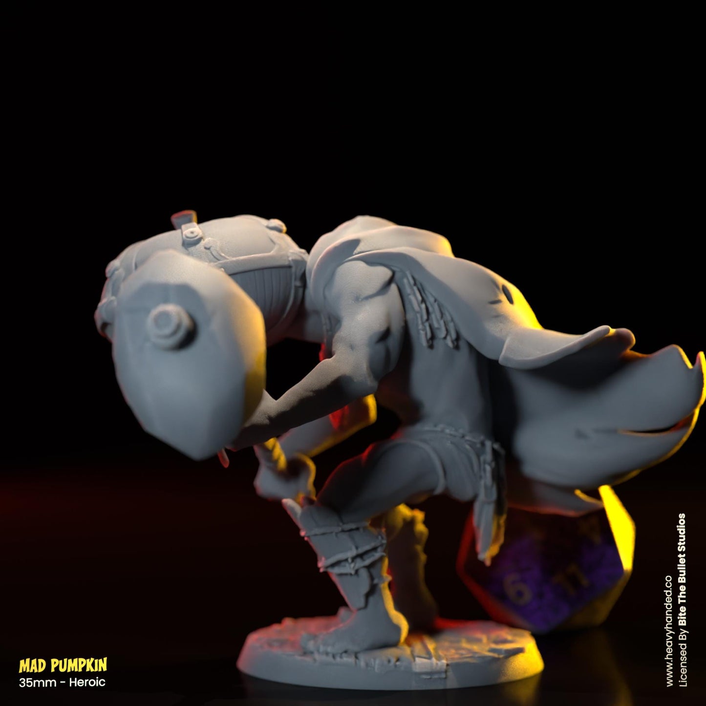 Mad Pumpkin | Bullet Souls Pt. 2 | Bite the Bullet | Fantasy Miniature | Elden Ring | Mad Pumpkin Head | D&D | TTRPG | RPG Model