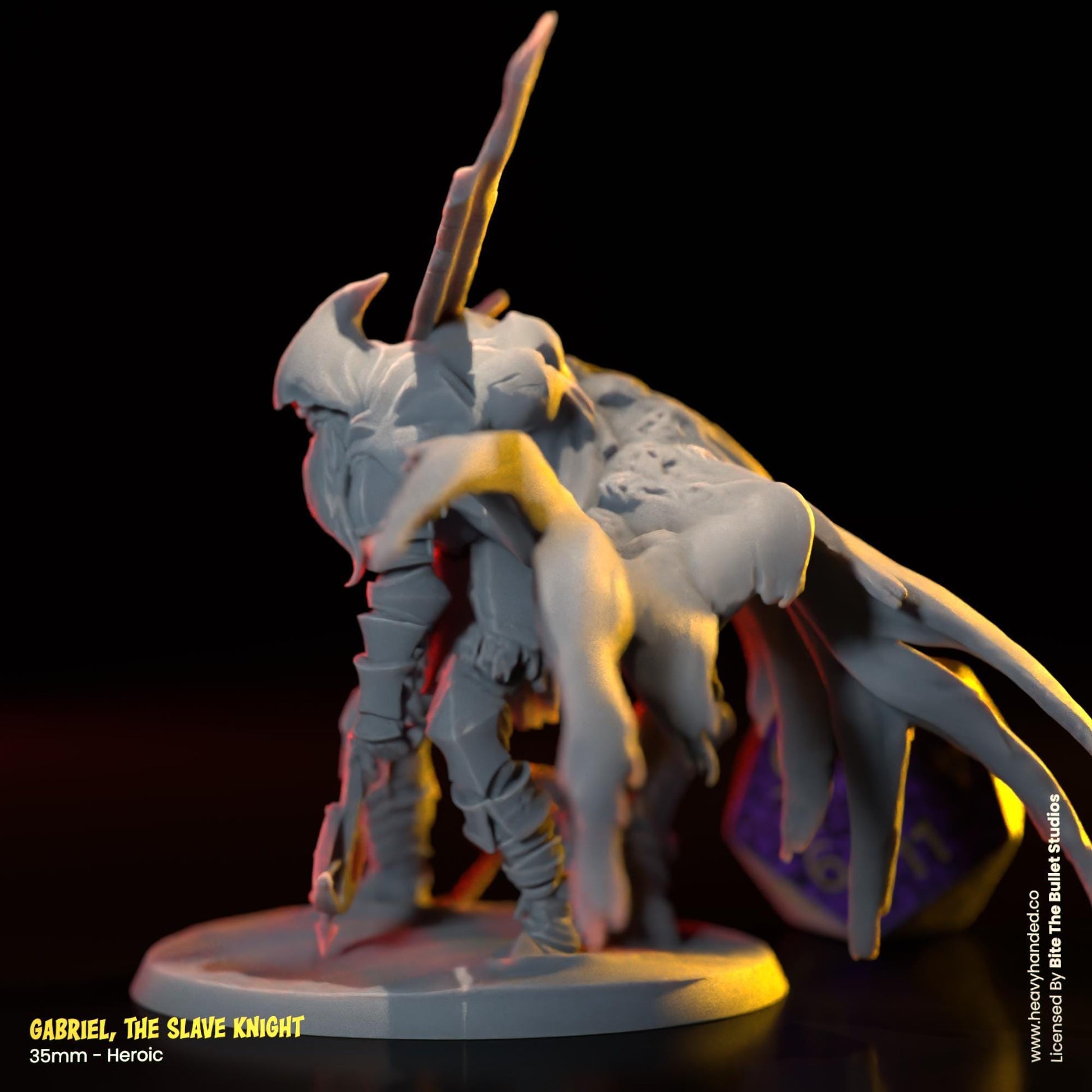 Gabriel, The Slave Knight | Bullet Souls Pt. 2 | Bite the Bullet | Fantasy Miniature | Dark Souls | Slave Knight Gael | D&D | RPG Model