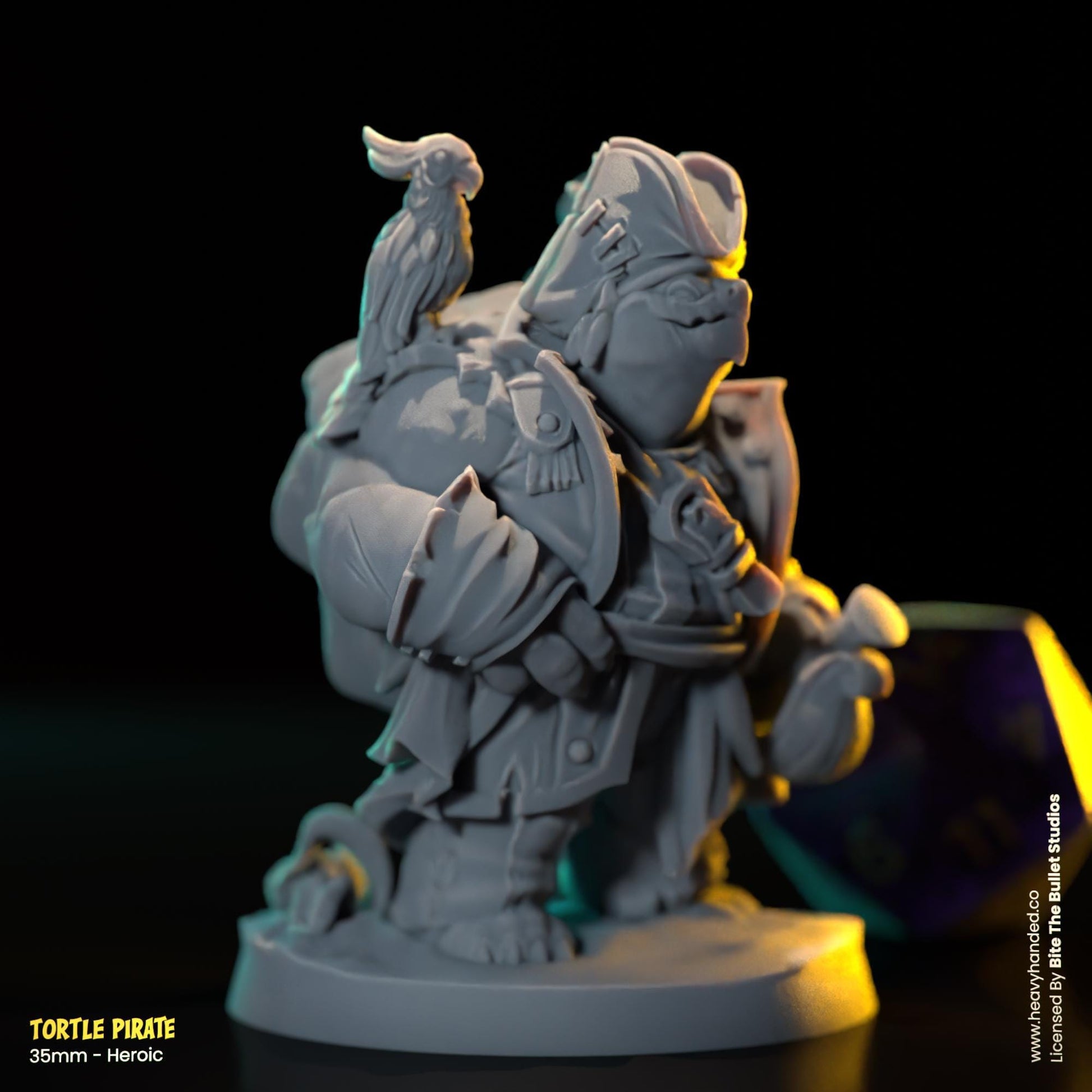 Tortle Pirate | Bite the Bullet | Tortles | Tabletop RPG and D&D Fantasy Miniature