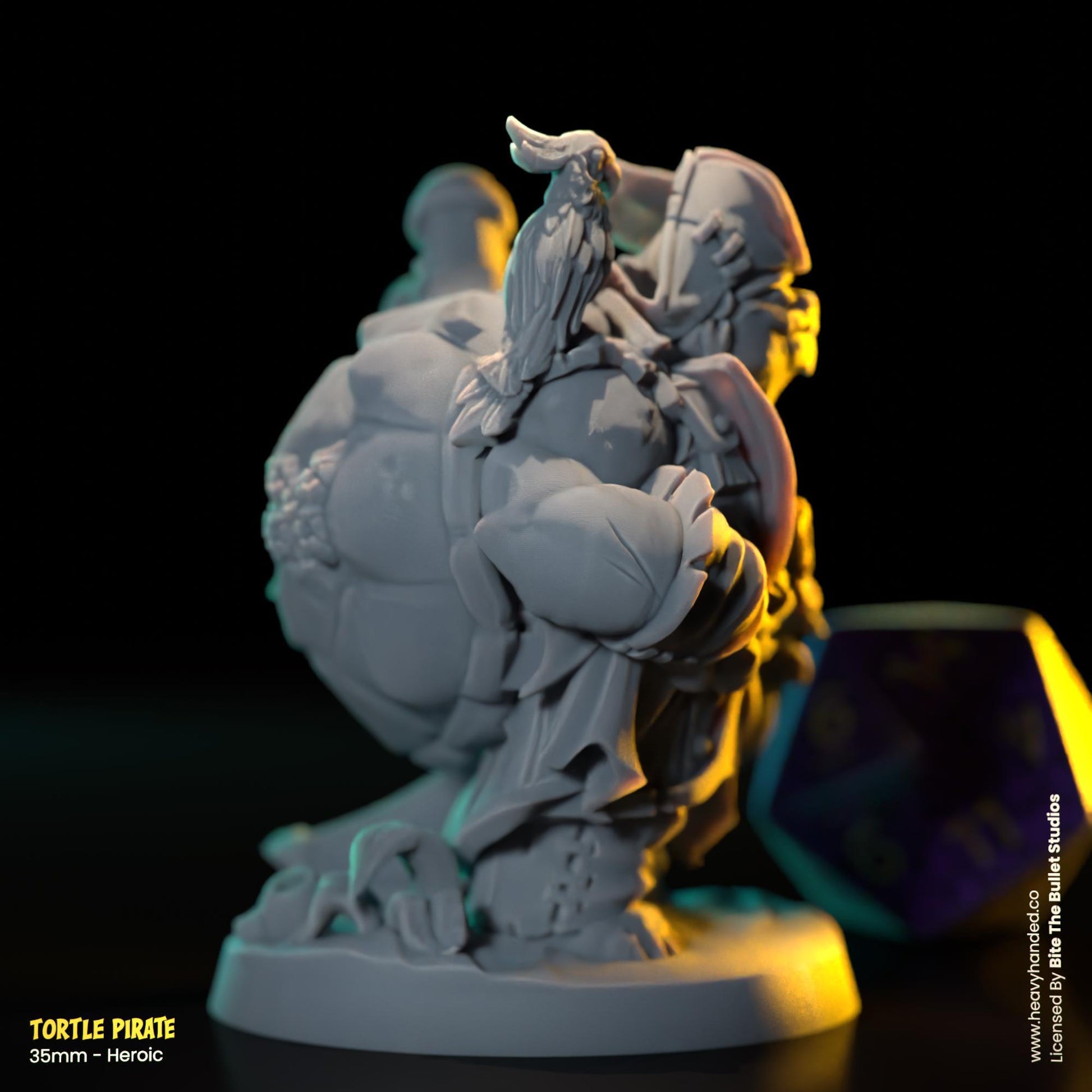 Tortle Pirate | Bite the Bullet | Tortles | Tabletop RPG and D&D Fantasy Miniature