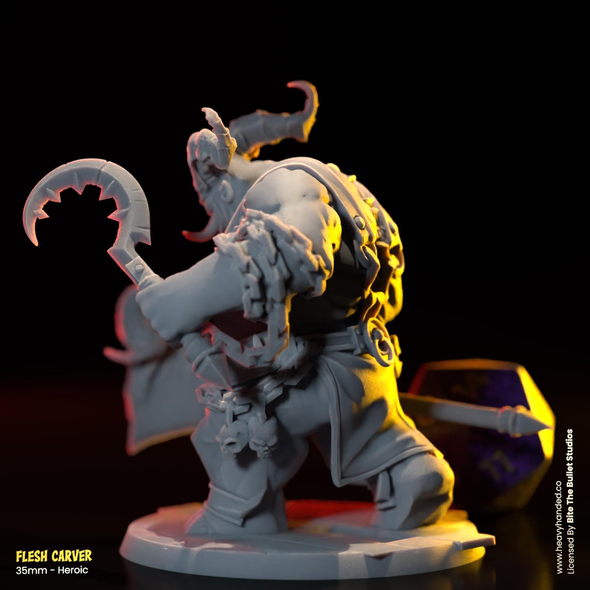 Flesh Carver, The Butcher | Large Fantasy Miniature | Bite the Bullet | Diablo 4-Inspired | The Butcher | D&D | RPG Model