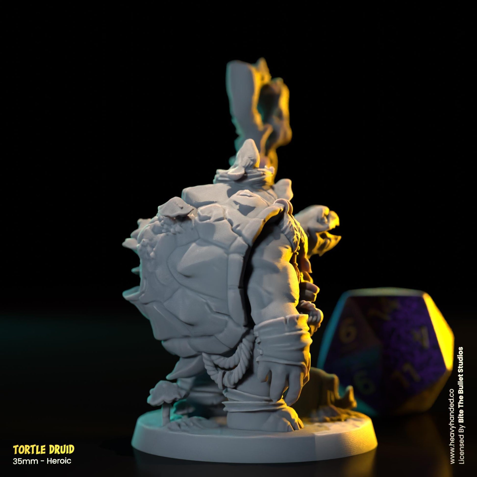Tortle Druid | Bite the Bullet | Tortles | Tabletop RPG and D&D Fantasy Miniature