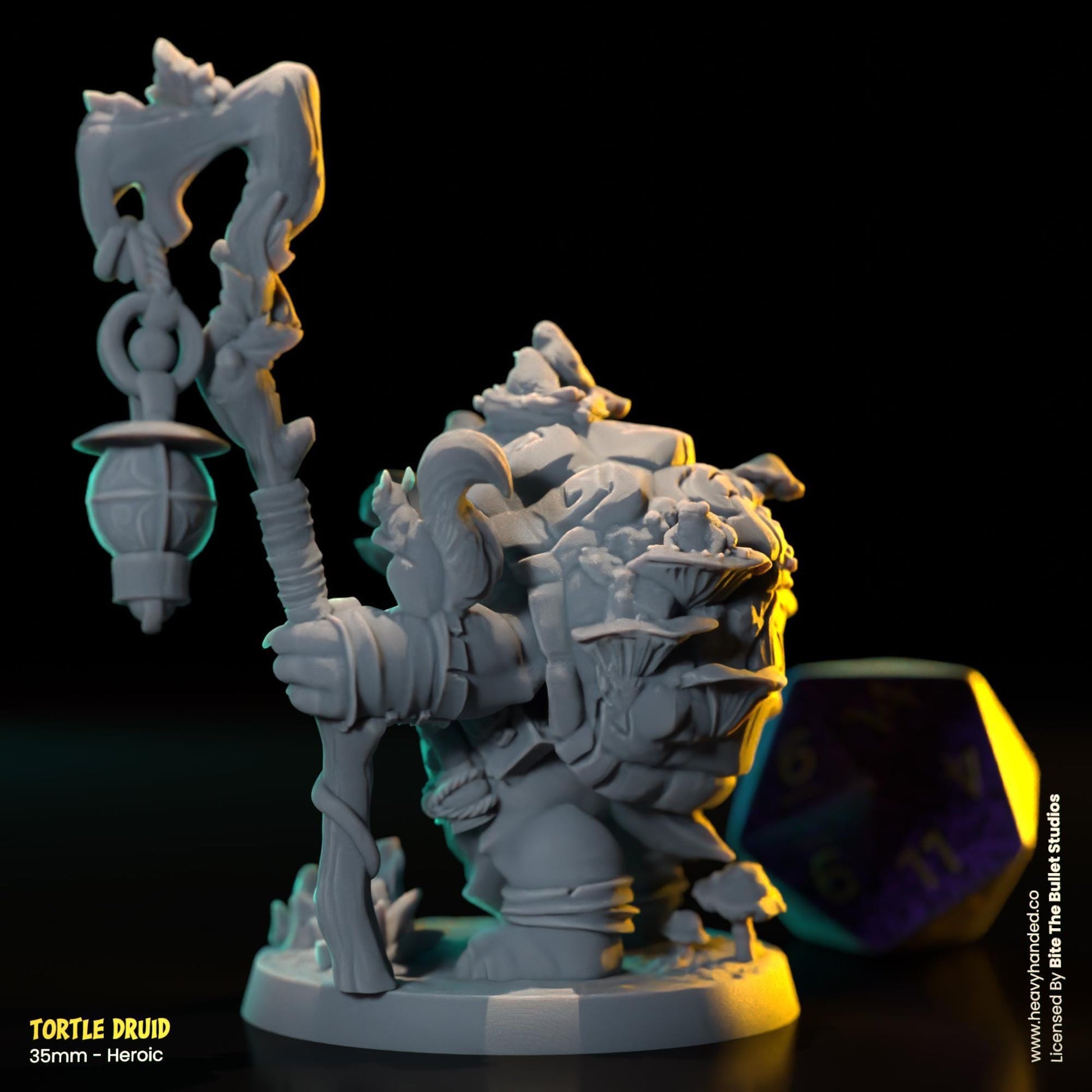 Tortle Druid | Bite the Bullet | Tortles | Tabletop RPG and D&D Fantasy Miniature