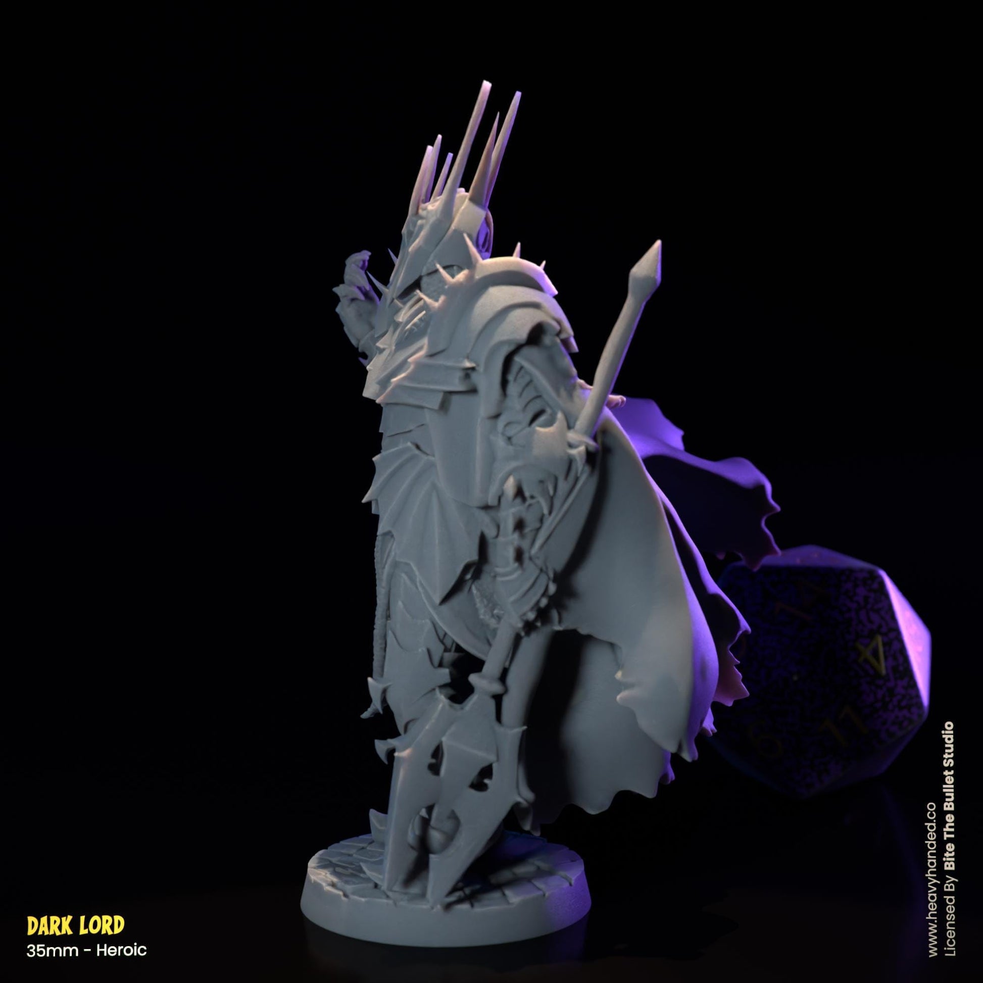 Dark Lord Miniature (Sauron) | Dungeons and Dragons Mini RPG Tabletop Miniature DnD Painting Pathfinder 5e DnD | BtB