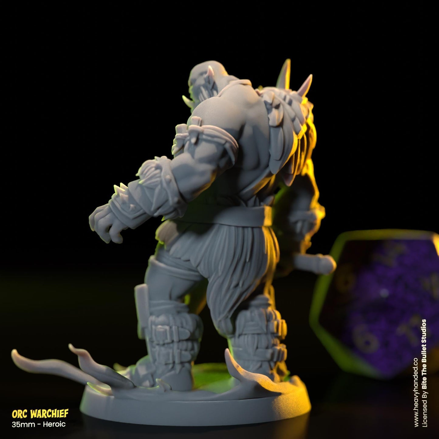 Orc Warchief | Bite the Bullet | Orcs | Tabletop RPG and D&D Fantasy Miniature