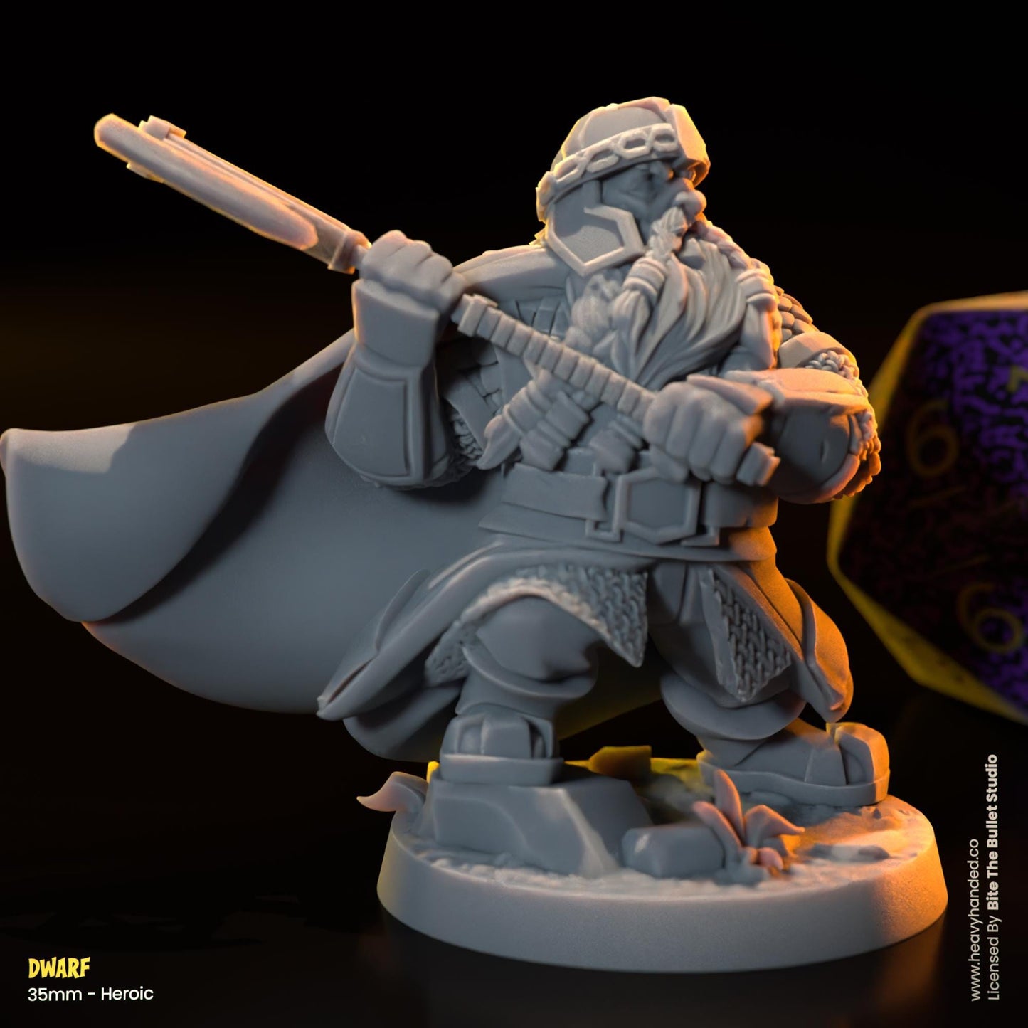 Dwarf Miniature (Gimli) | Dungeons and Dragons Mini RPG Tabletop Miniature DnD Painting Pathfinder 5e DnD | BtB