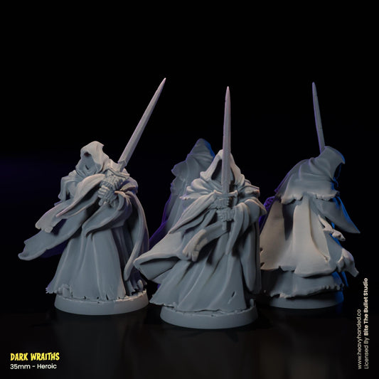 Dark Wraiths (Nazgûl) Miniatures | Dungeons and Dragons Mini RPG Tabletop Miniature DnD Painting Pathfinder 5e DnD | BtB