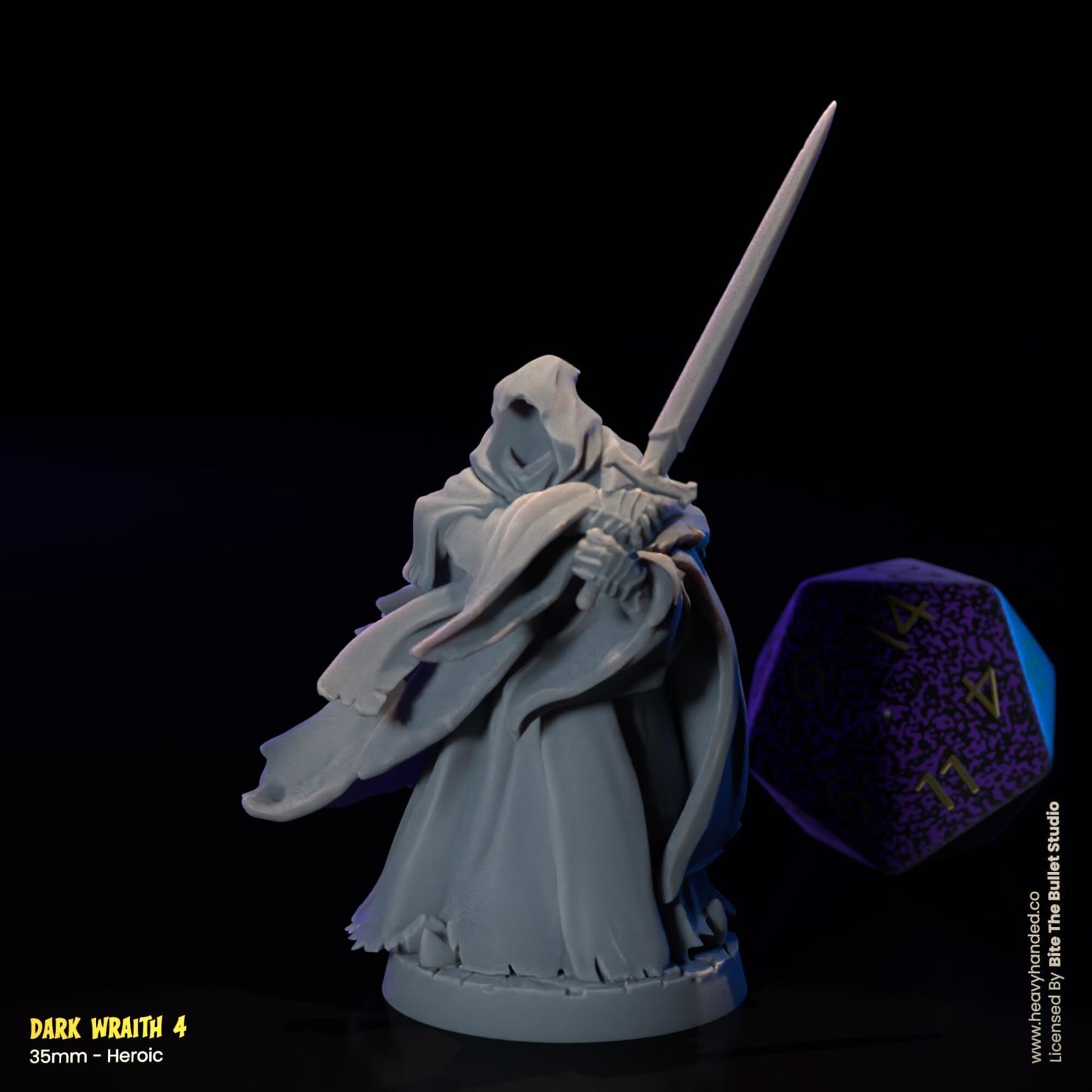 Dark Wraiths (Nazgûl) Miniatures | Dungeons and Dragons Mini RPG Tabletop Miniature DnD Painting Pathfinder 5e DnD | BtB