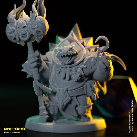 Tortle Warlock Miniature | Dungeons and Dragons Mini RPG Tabletop Miniature DnD Painting Pathfinder 5e DnD | BtB