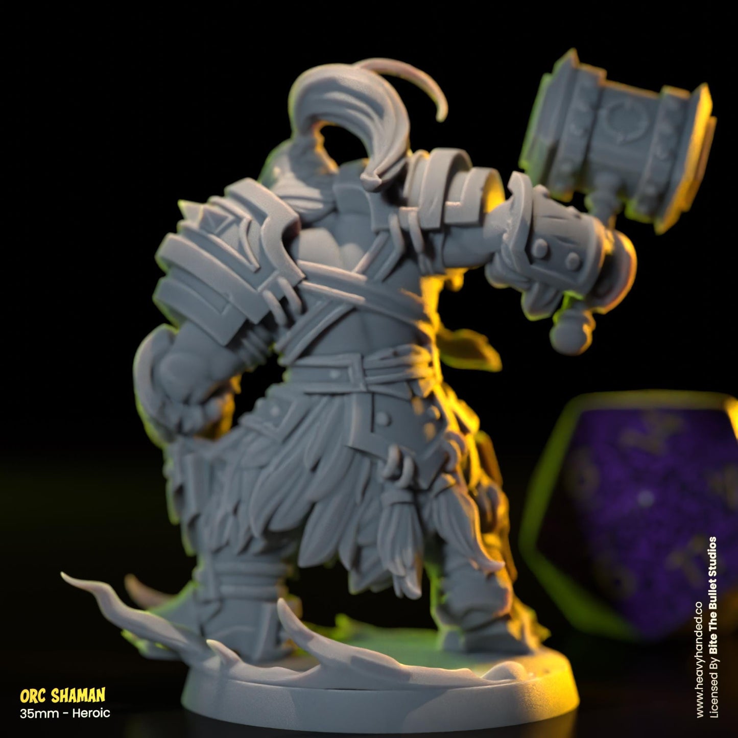 Orc Shaman | Bite the Bullet | Orcs | Tabletop RPG and D&D Fantasy Miniature