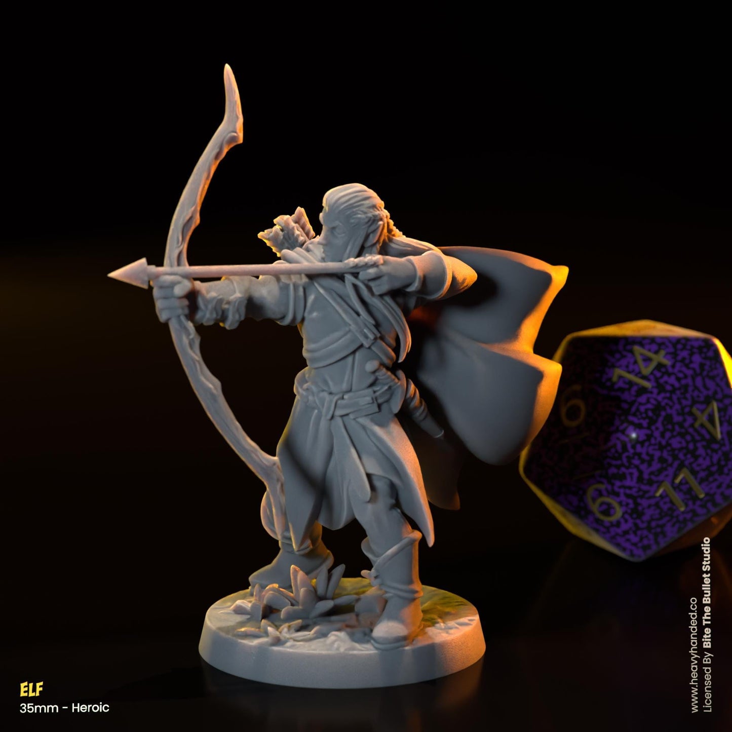 Elf Miniature (Legolas) | Dungeons and Dragons Mini RPG Tabletop Miniature DnD Painting Pathfinder 5e DnD | BtB