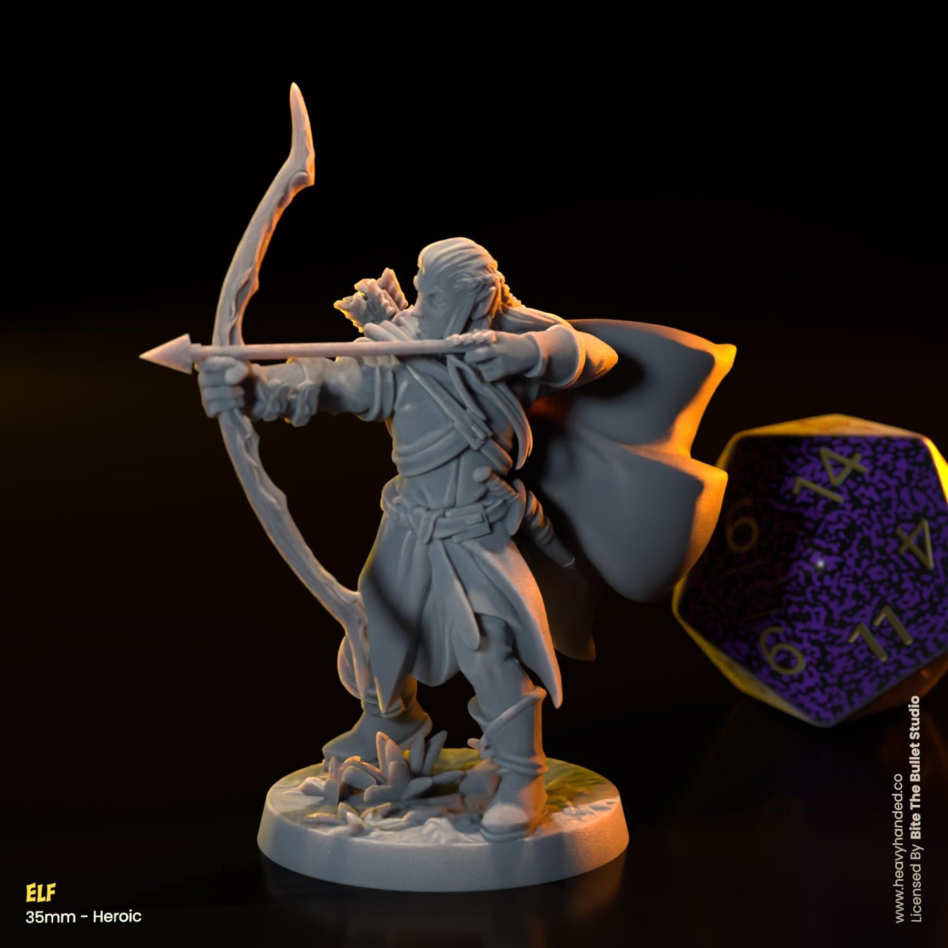 Elf Miniature (Legolas) | Dungeons and Dragons Mini RPG Tabletop Miniature DnD Painting Pathfinder 5e DnD | BtB