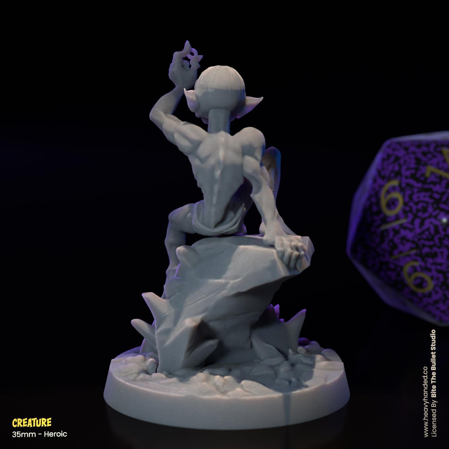 Creature Miniature (Sméagol/Gollum) | Dungeons and Dragons Mini RPG Tabletop Miniature DnD Painting Pathfinder 5e DnD | BtB
