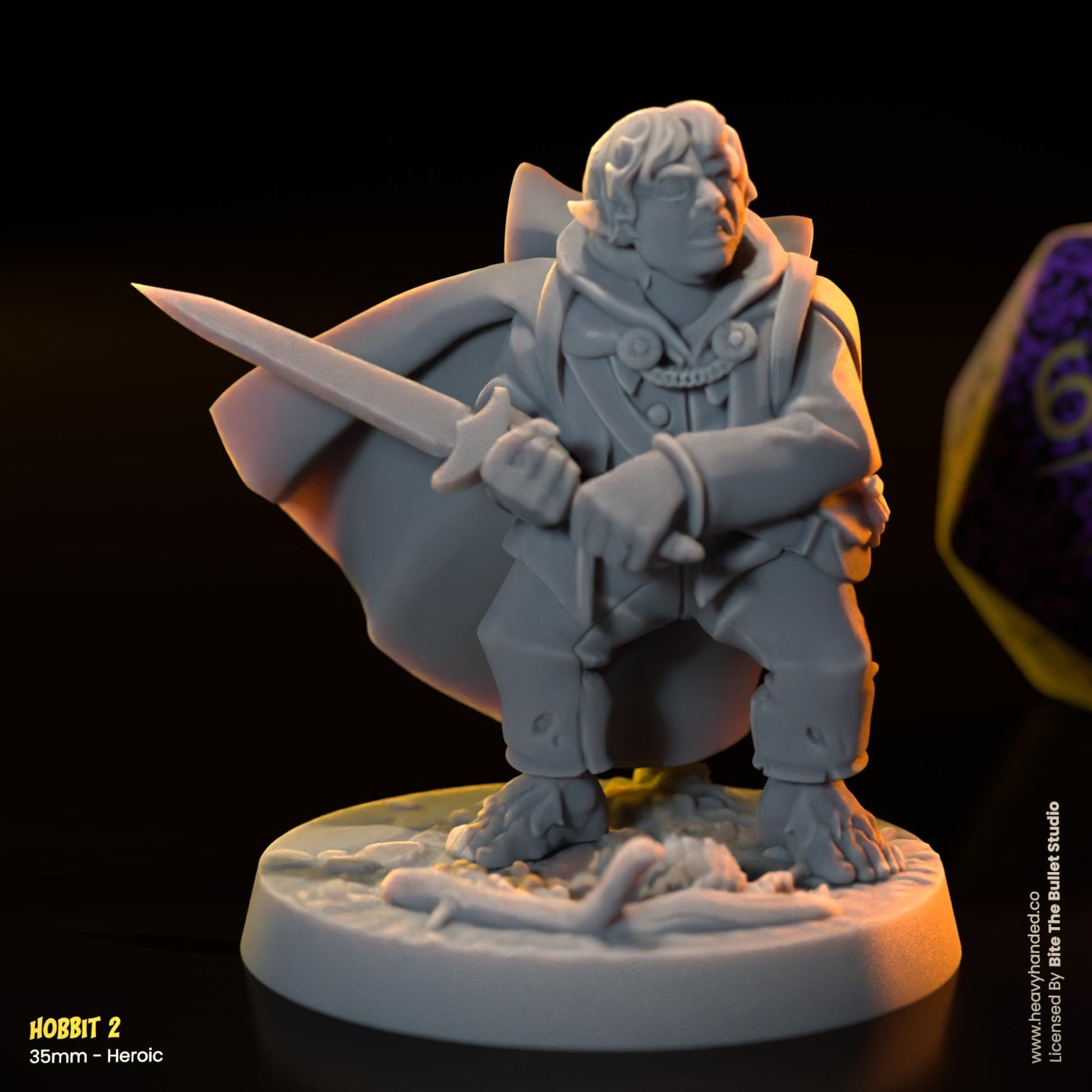 Hobbits Miniatures (Frodo, Sam, Merry, Pippin) | Dungeons and Dragons Mini RPG Tabletop Miniature DnD Painting Pathfinder 5e DnD | BtB