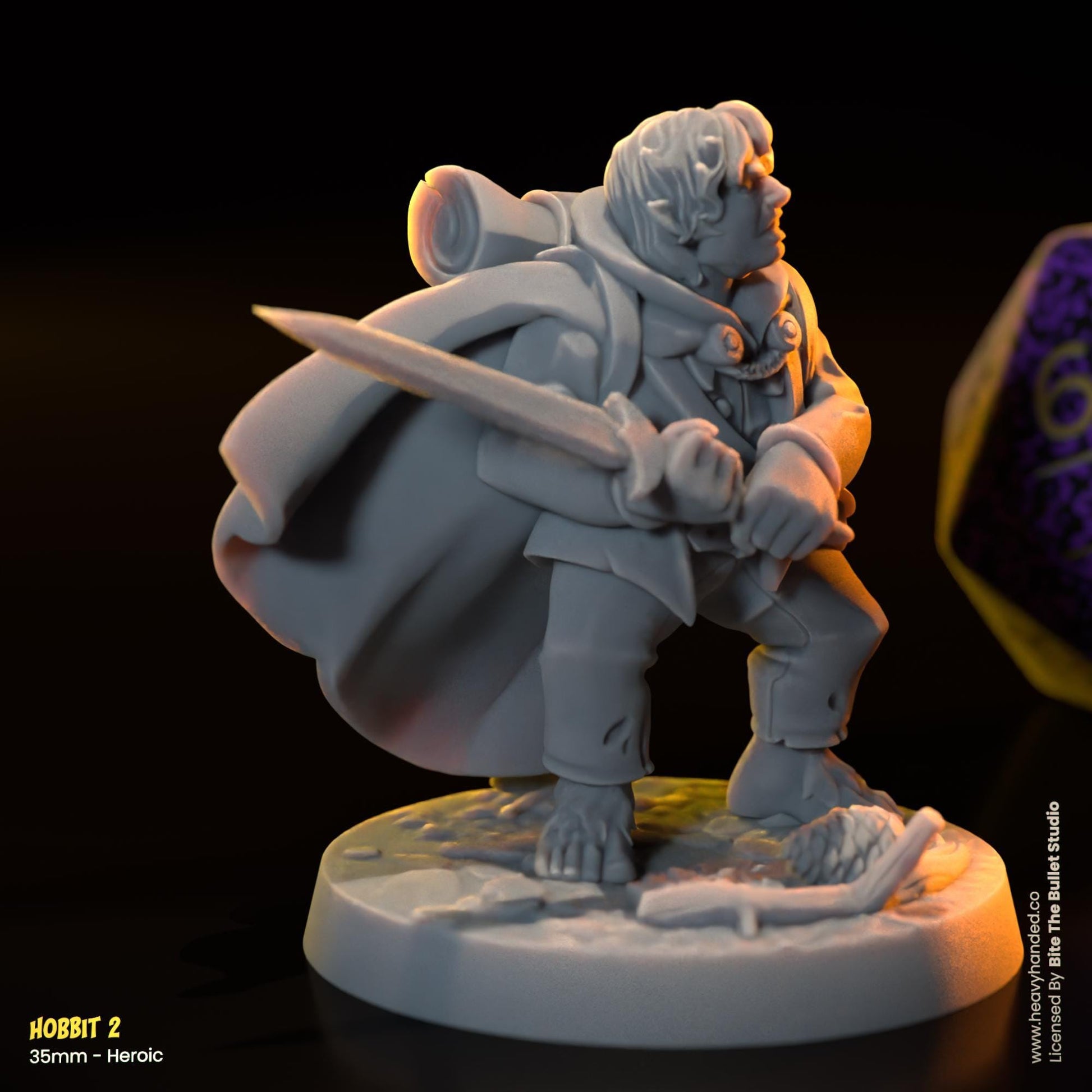 Hobbits Miniatures (Frodo, Sam, Merry, Pippin) | Dungeons and Dragons Mini RPG Tabletop Miniature DnD Painting Pathfinder 5e DnD | BtB