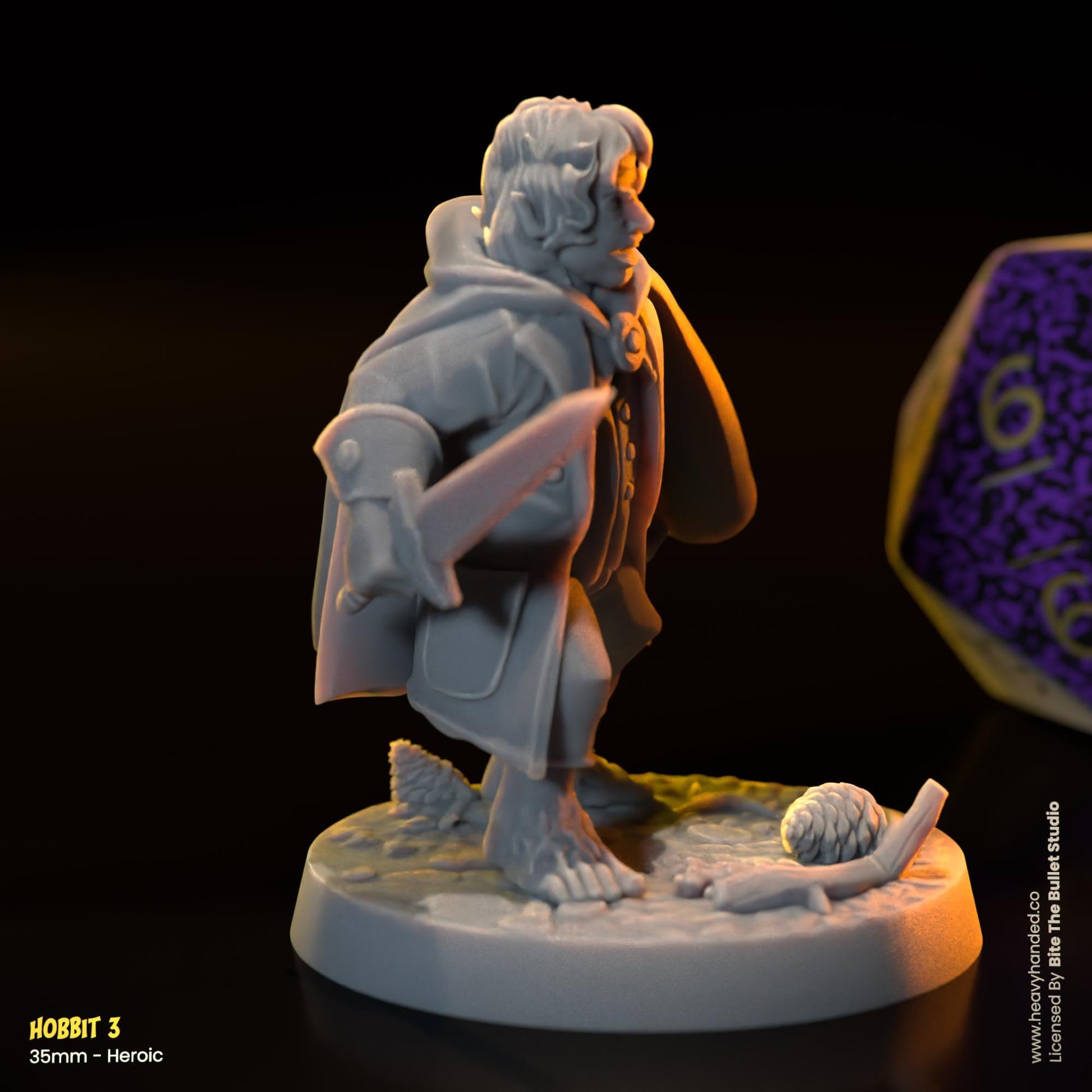 Hobbits Miniatures (Frodo, Sam, Merry, Pippin) | Dungeons and Dragons Mini RPG Tabletop Miniature DnD Painting Pathfinder 5e DnD | BtB