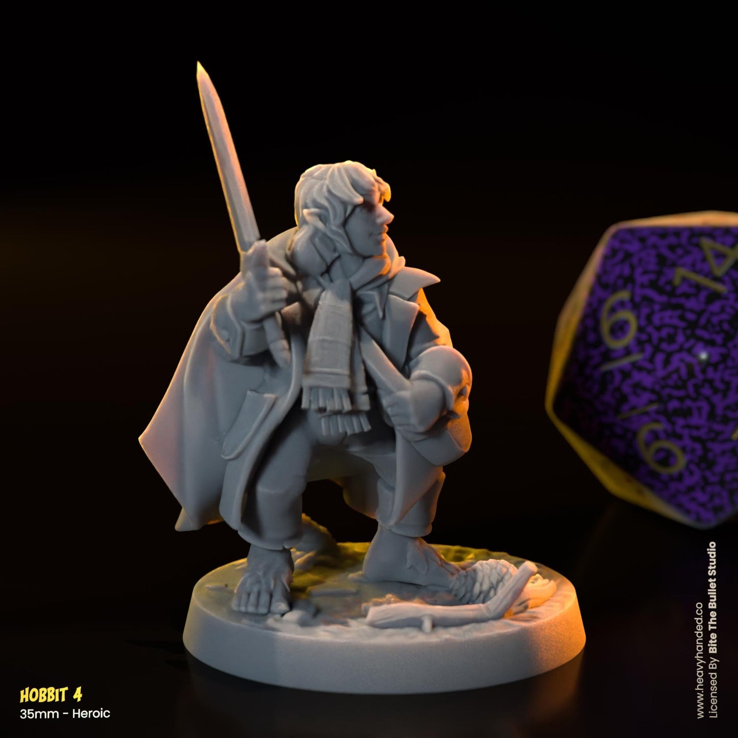 Hobbits Miniatures (Frodo, Sam, Merry, Pippin) | Dungeons and Dragons Mini RPG Tabletop Miniature DnD Painting Pathfinder 5e DnD | BtB