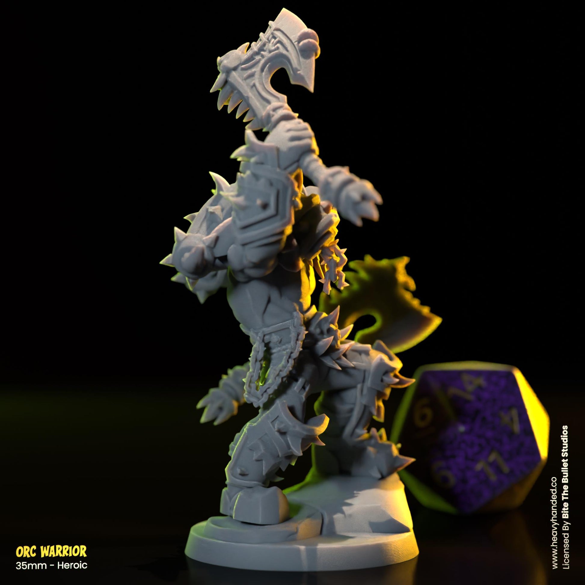 Orc Warrior | Bite the Bullet | Orcs | Tabletop RPG and D&D Fantasy Miniature