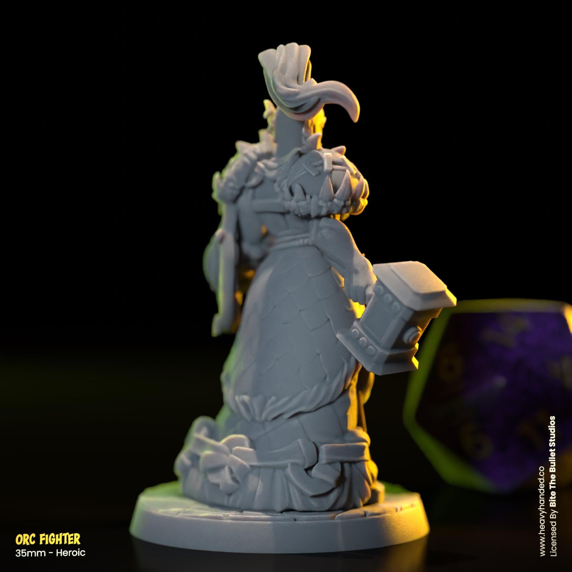 Orc Fighter | Bite the Bullet | Orcs | Tabletop RPG and D&D Fantasy Miniature