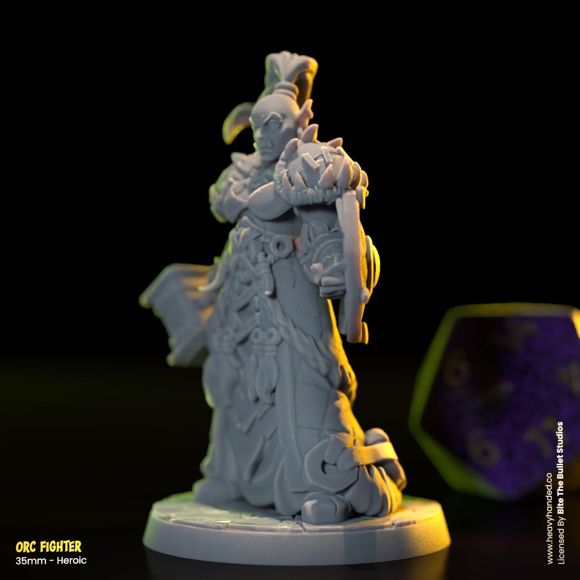 Orc Fighter | Bite the Bullet | Orcs | Tabletop RPG and D&D Fantasy Miniature