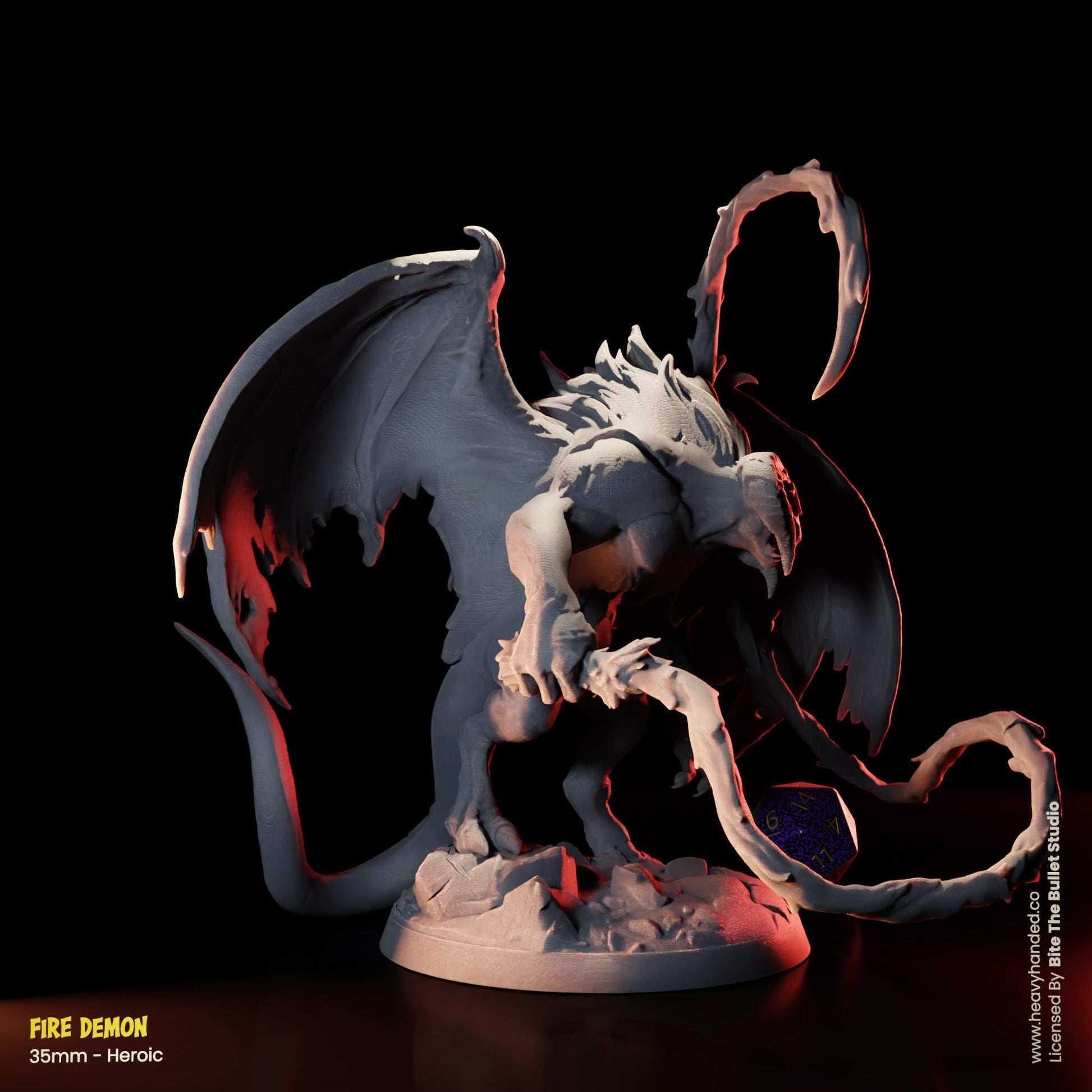 Balrog Fire Demon LOTR Tabletop RPG 32mm Miniature