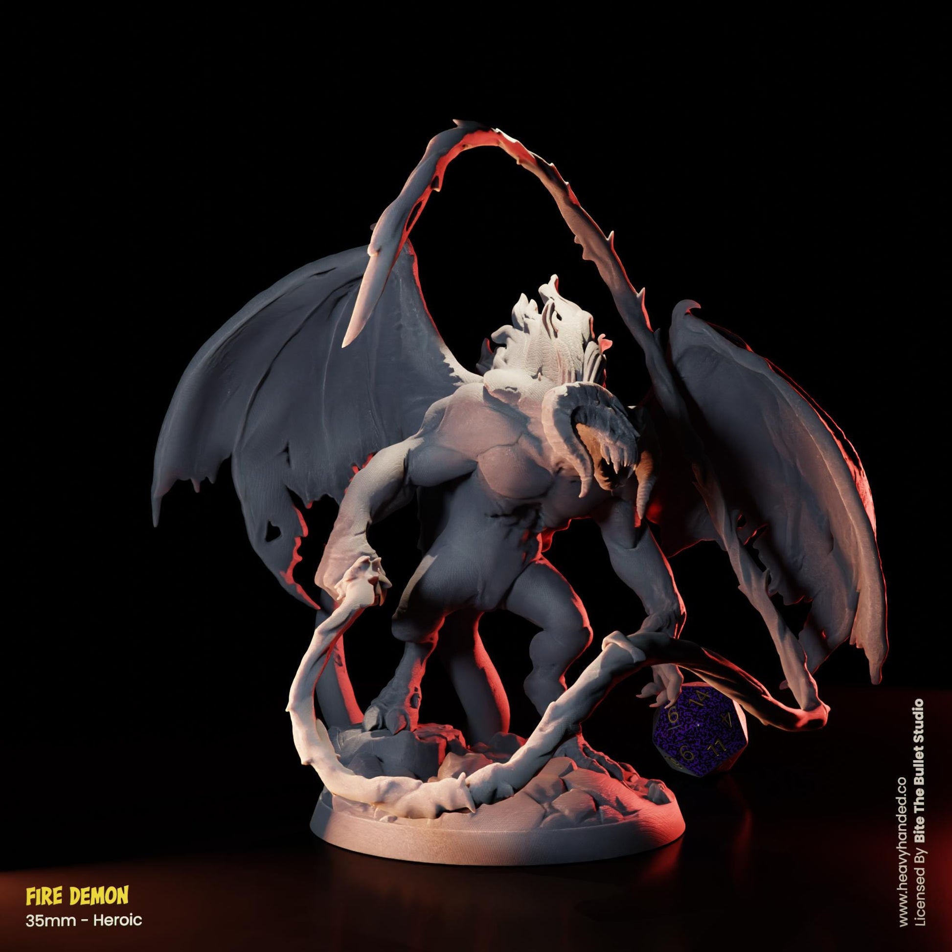 Balrog Fire Demon LOTR Tabletop RPG 32mm Miniature
