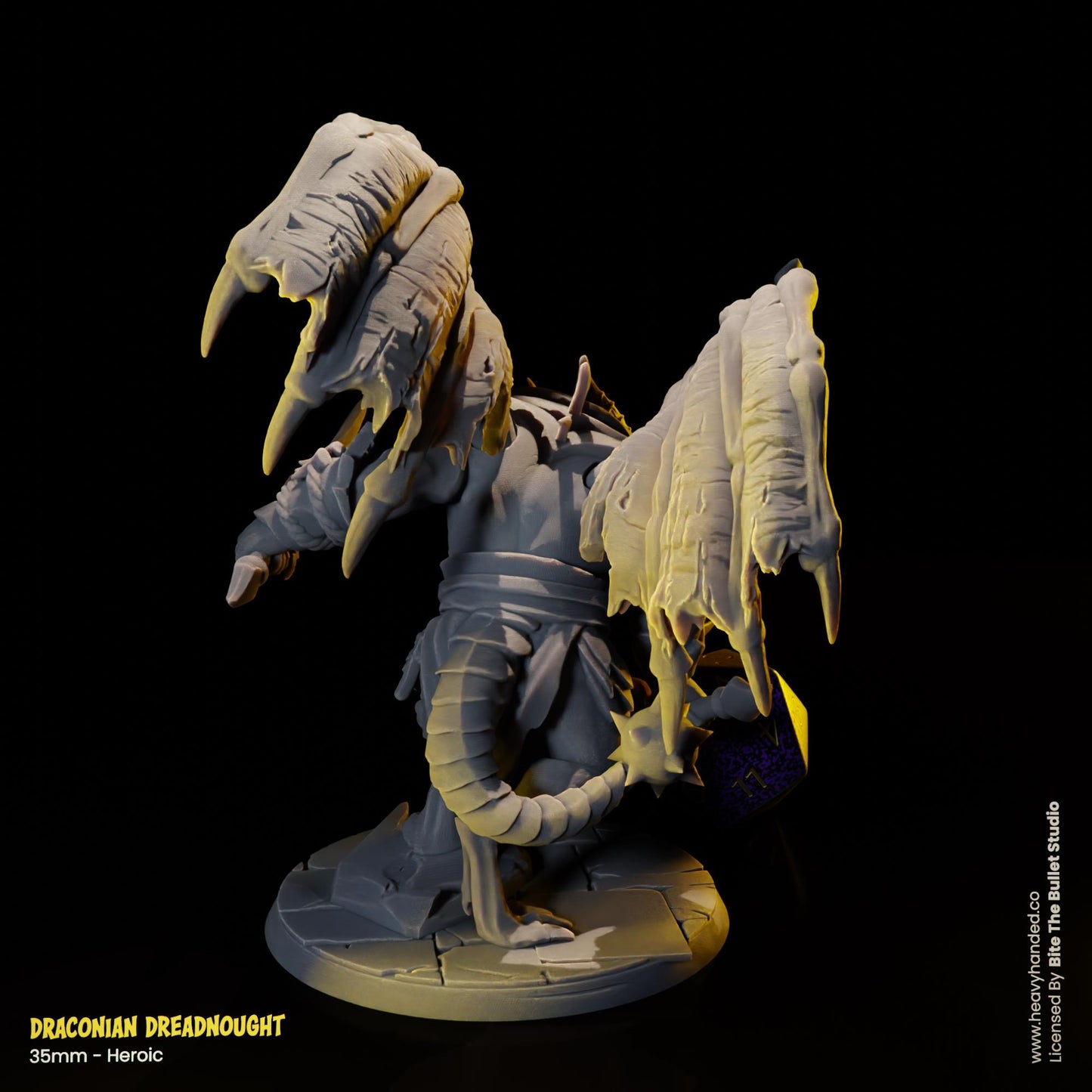 Draconian Dreadnought D&D RPG 35mm Miniature