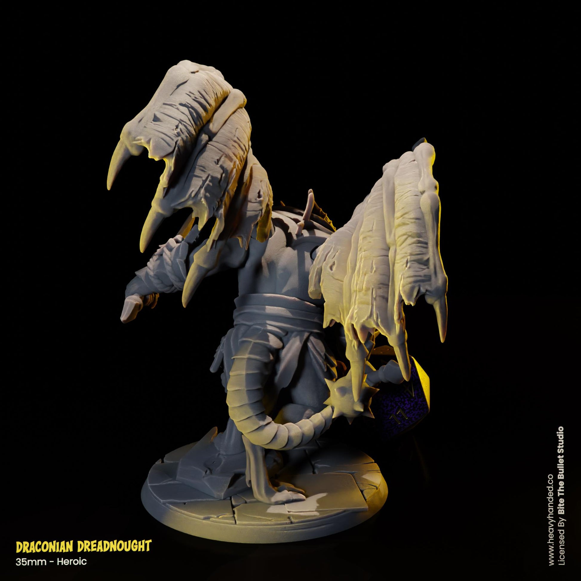 Draconian Dreadnought D&D RPG 35mm Miniature