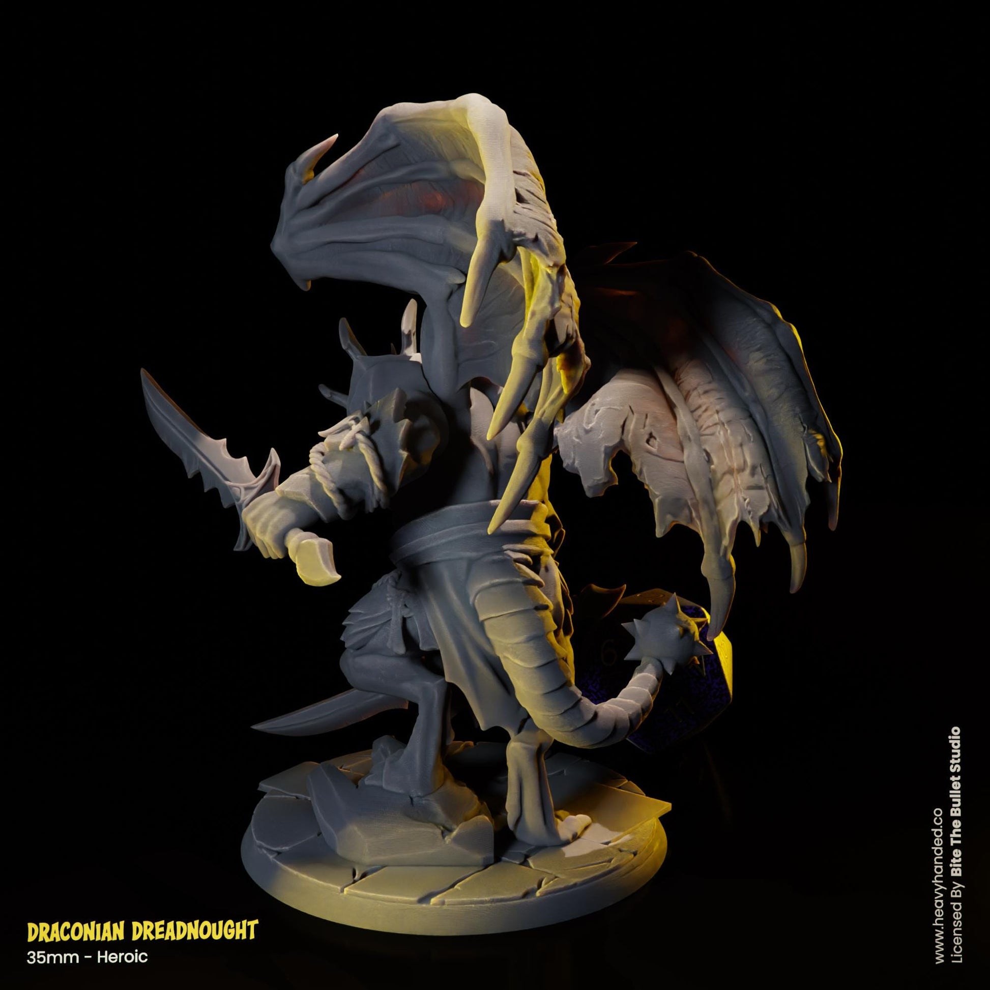Draconian Dreadnought D&D RPG 35mm Miniature